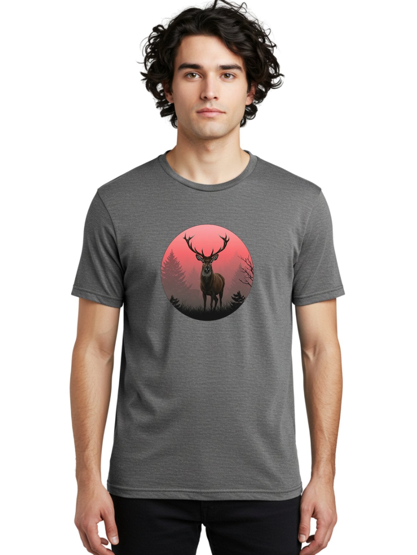Deer-In-Forest Men'S Graphic Tee, 100% Cotton, Comfortable Casual Summer Wear, Machine Washable, Vintage Camera, Old Camera, Antique Camera, Black Camera, Classic Photography, Photography Equipment, Nostalgic Device, Film Camera, Camera Art Bak402 27