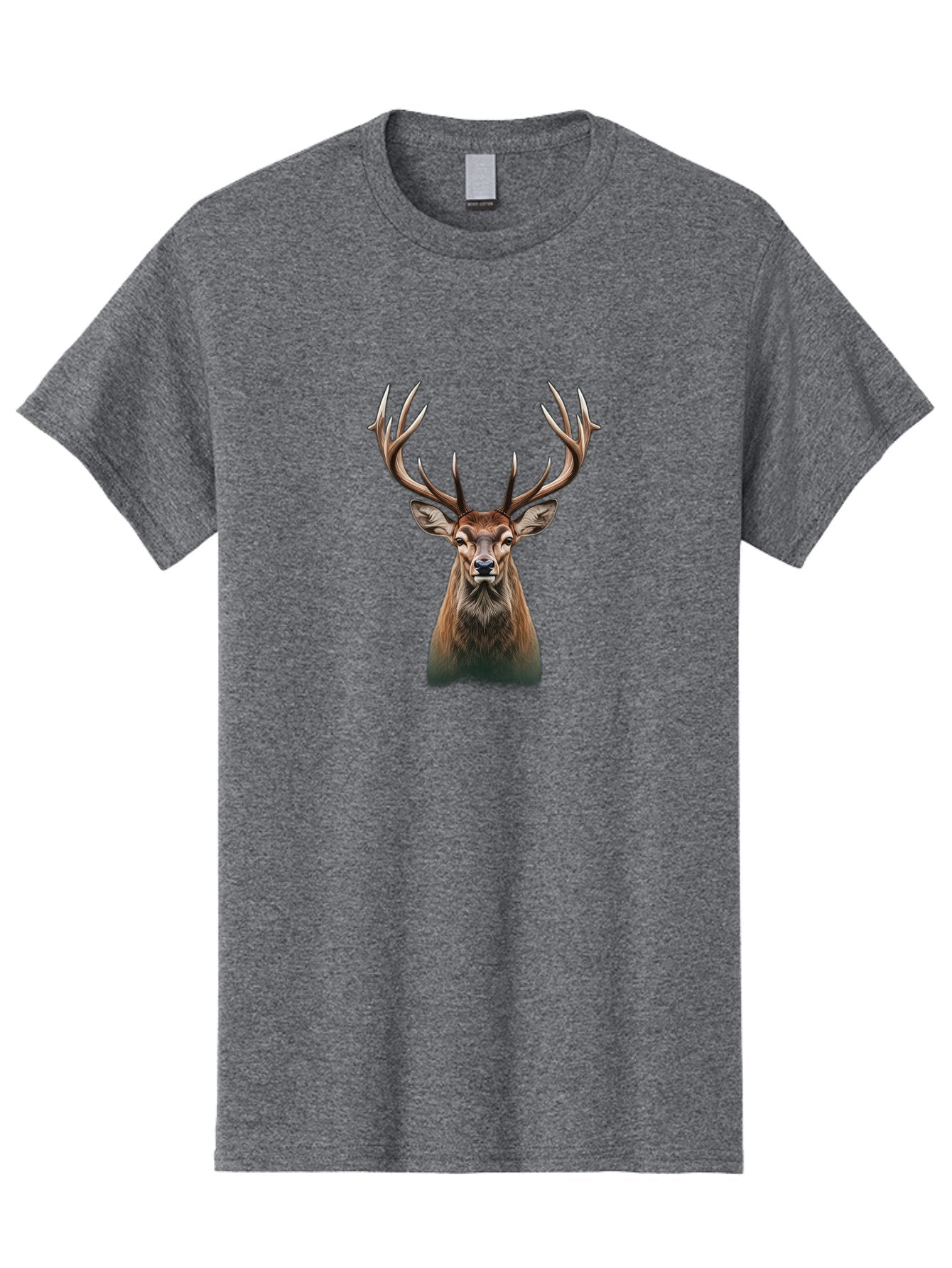 Deer-With-Large-Antlers Men'S Graphic Tee, 100% Cotton, Comfortable Casual Summer Wear, Machine Washable, Vintage Camera, Old Camera, Antique Camera, Black Camera, Classic Photography, Photography Equipment, Nostalgic Device, Film Camera, Bak403 3