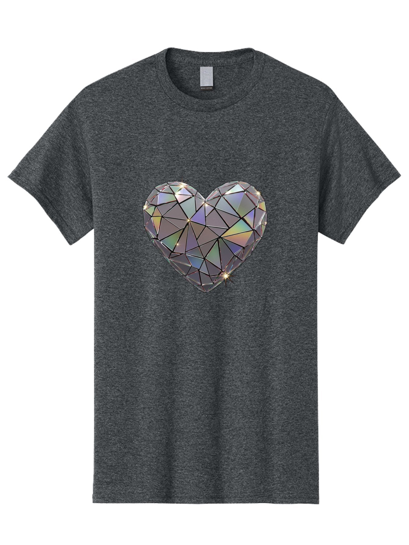 Diamond-Heart-2 Men'S Graphic Tee, 100% Cotton, Comfortable Casual Summer Wear, Machine Washable, Vintage Camera, Old Camera, Antique Camera, Black Camera, Classic Photography, Photography Equipment, Nostalgic Device, Film Camera, Camera Art Bak413 7