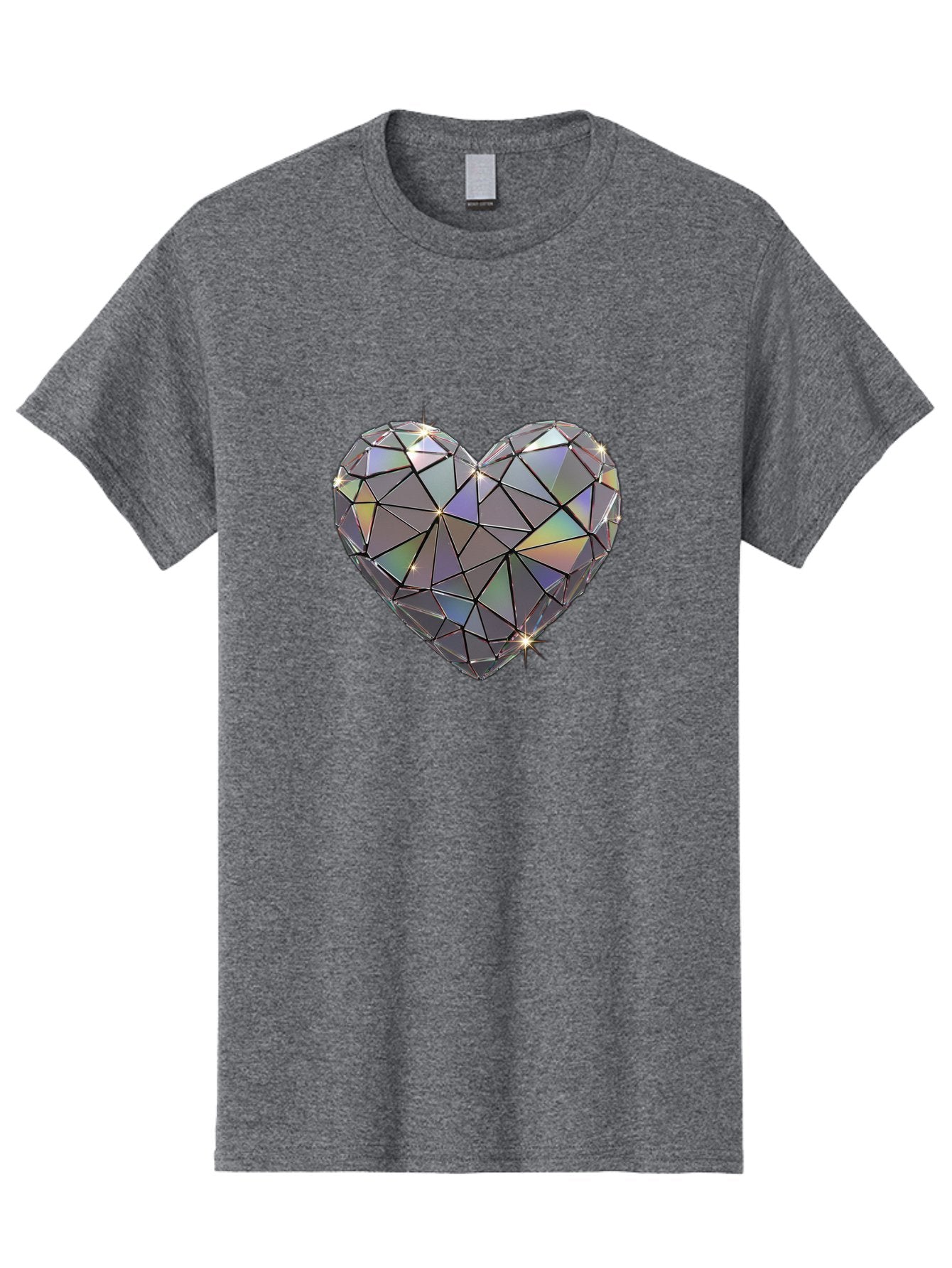 Diamond-Heart-2 Men'S Graphic Tee, 100% Cotton, Comfortable Casual Summer Wear, Machine Washable, Vintage Camera, Old Camera, Antique Camera, Black Camera, Classic Photography, Photography Equipment, Nostalgic Device, Film Camera, Camera Art Bak413 8