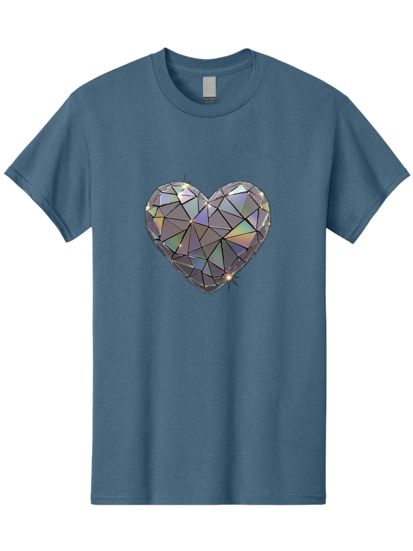 Diamond-Heart-2 Men'S Graphic Tee, 100% Cotton, Comfortable Casual Summer Wear, Machine Washable, Vintage Camera, Old Camera, Antique Camera, Black Camera, Classic Photography, Photography Equipment, Nostalgic Device, Film Camera, Camera Art Bak413 4