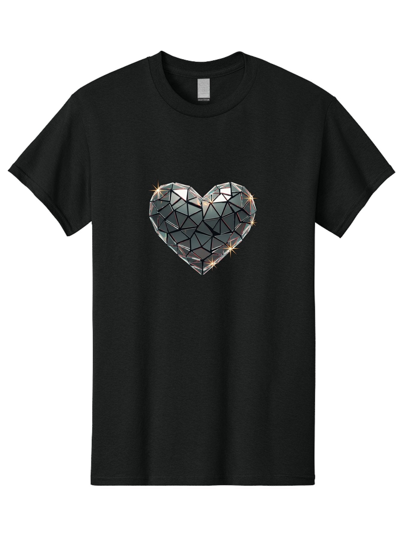 Diamond-Heart Men'S Graphic Tee, 100% Cotton, Comfortable Casual Summer Wear, Machine Washable, Vintage Camera, Old Camera, Antique Camera, Black Camera, Classic Photography, Photography Equipment, Nostalgic Device, Film Camera, Camera Art Bak416
