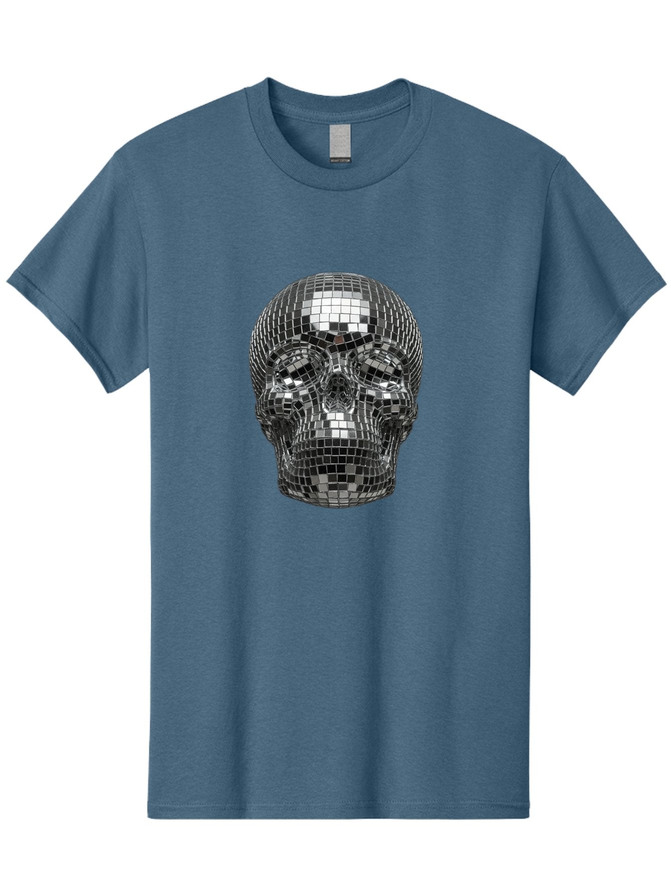 Disco-Ball-Skull-1 Men'S Graphic Tee, 100% Cotton, Comfortable Casual Summer Wear, Machine Washable, Vintage Camera, Old Camera, Antique Camera, Black Camera, Classic Photography, Photography Equipment, Nostalgic Device, Film Camera, Bak421 13