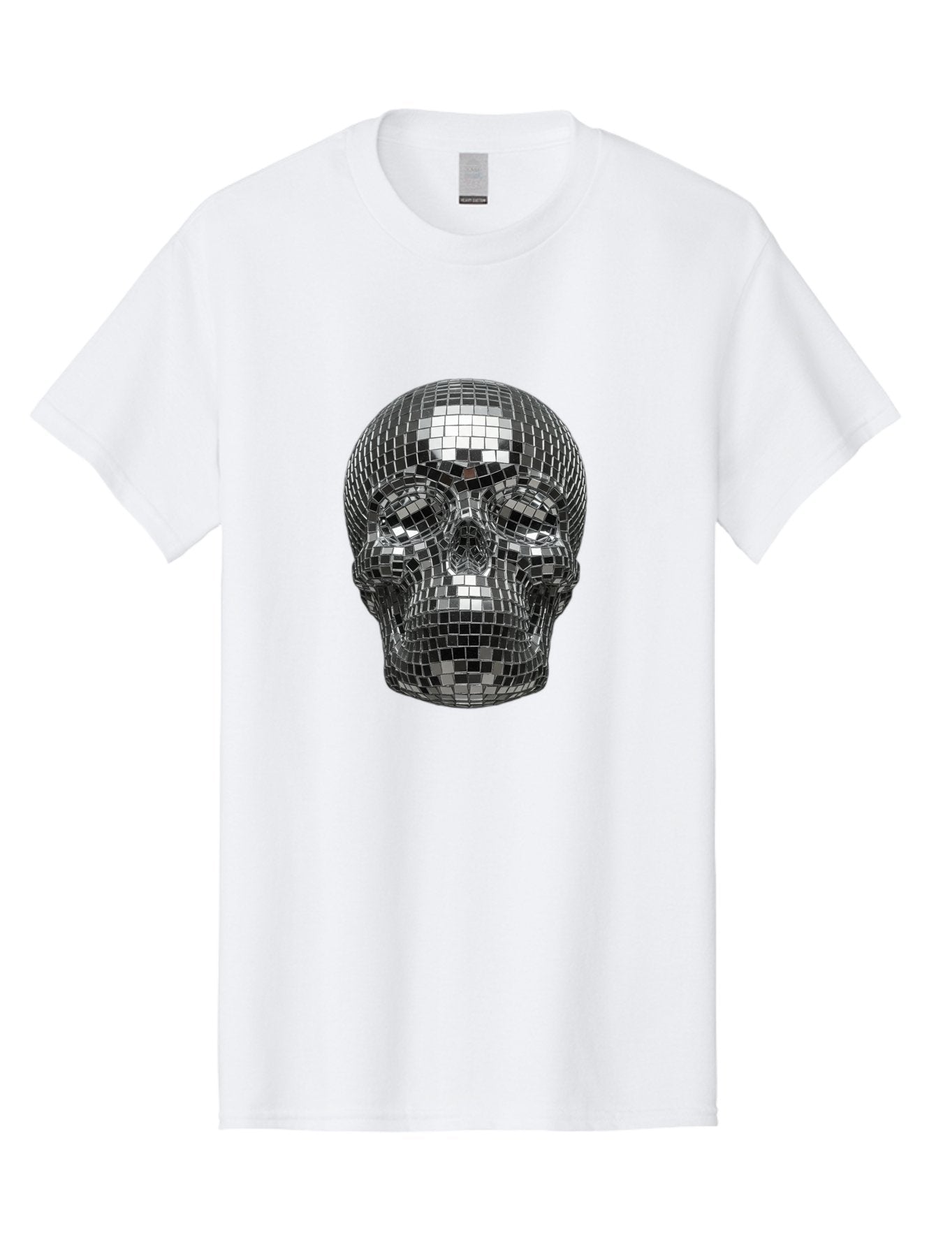 Disco-Ball-Skull-1 Men'S Graphic Tee, 100% Cotton, Comfortable Casual Summer Wear, Machine Washable, Vintage Camera, Old Camera, Antique Camera, Black Camera, Classic Photography, Photography Equipment, Nostalgic Device, Film Camera, Bak421 3