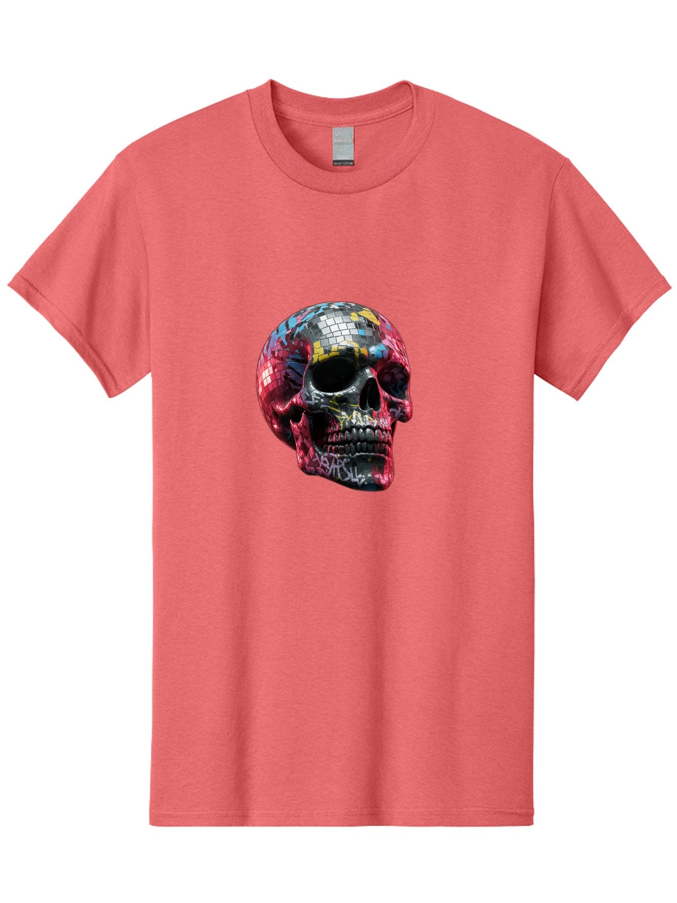 Disco-Ball-Skull-3 Men'S Graphic Tee, 100% Cotton, Comfortable Casual Summer Wear, Machine Washable, Vintage Camera, Old Camera, Antique Camera, Black Camera, Classic Photography, Photography Equipment, Nostalgic Device, Film Camera, Bak423 14