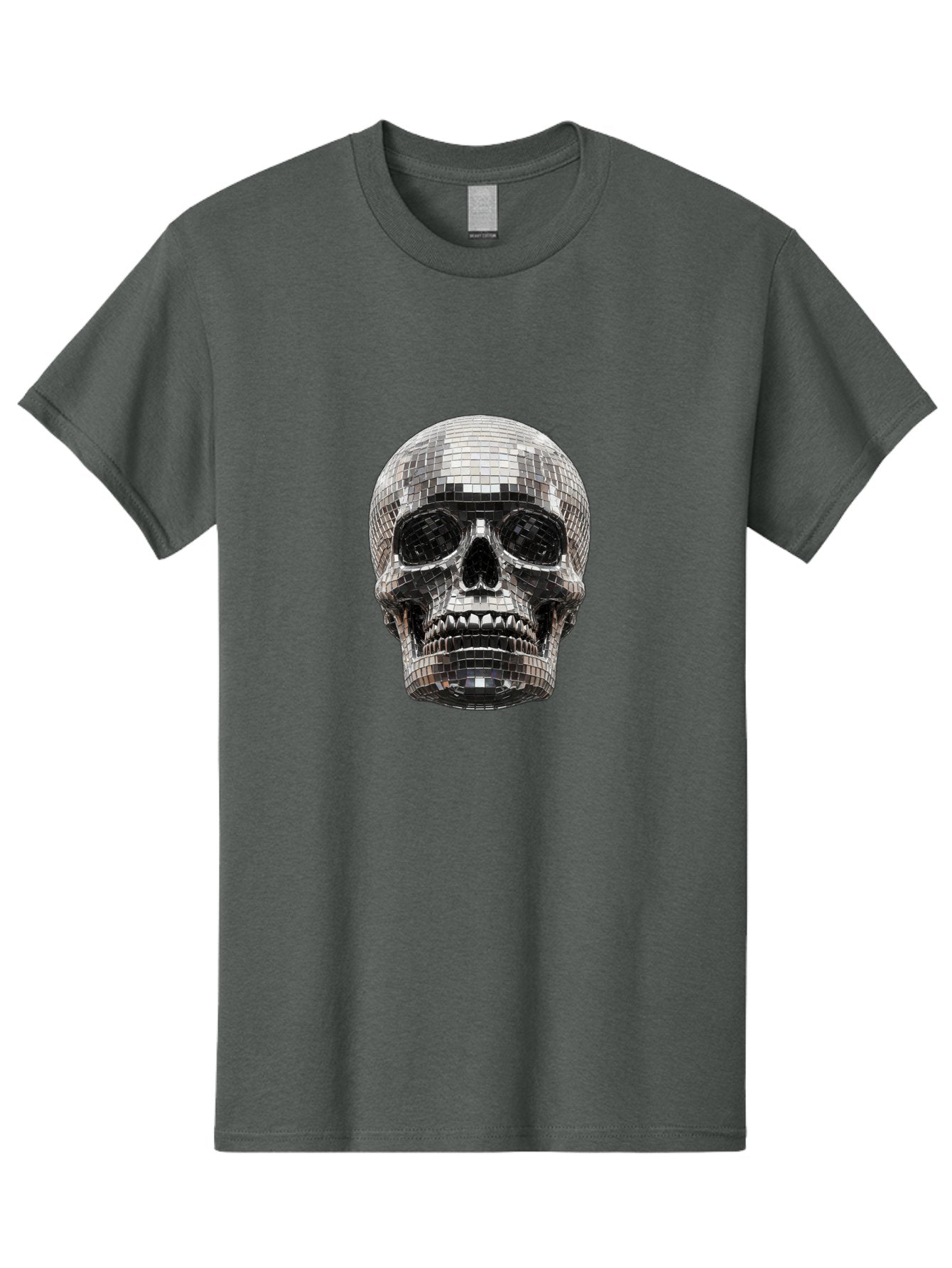 Disco-Ball-Skull Men'S Graphic Tee, 100% Cotton, Comfortable Casual Summer Wear, Machine Washable, Vintage Camera, Old Camera, Antique Camera, Black Camera, Classic Photography, Photography Equipment, Nostalgic Device, Film Camera, Camera Art Bak425 12
