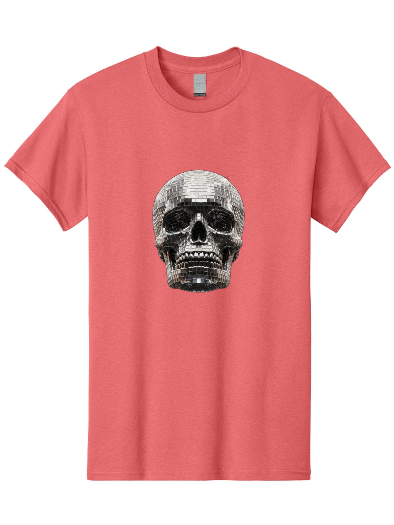 Disco-Ball-Skull Men'S Graphic Tee, 100% Cotton, Comfortable Casual Summer Wear, Machine Washable, Vintage Camera, Old Camera, Antique Camera, Black Camera, Classic Photography, Photography Equipment, Nostalgic Device, Film Camera, Camera Art Bak425 5