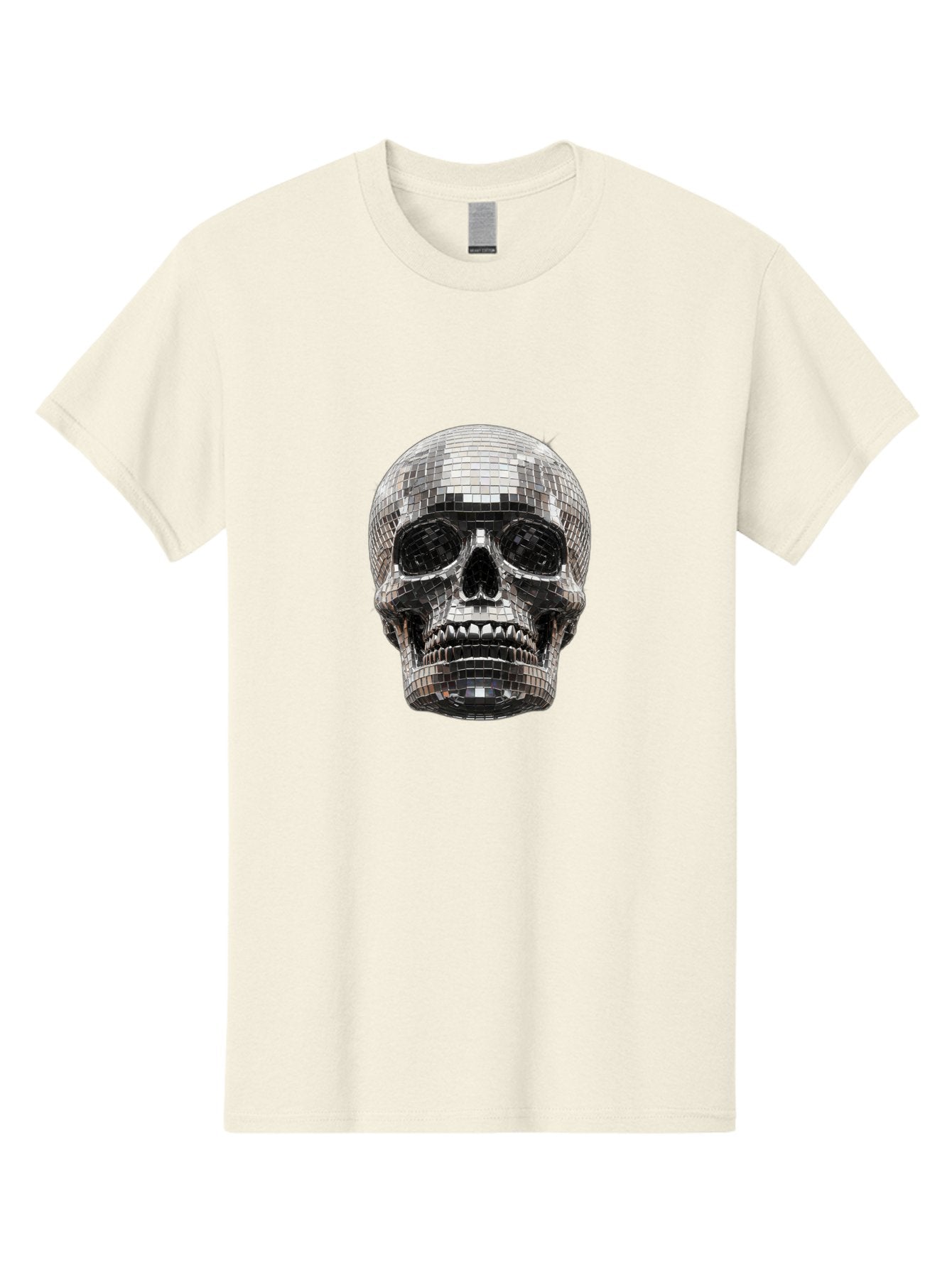Disco-Ball-Skull Men'S Graphic Tee, 100% Cotton, Comfortable Casual Summer Wear, Machine Washable, Vintage Camera, Old Camera, Antique Camera, Black Camera, Classic Photography, Photography Equipment, Nostalgic Device, Film Camera, Camera Art Bak425 8