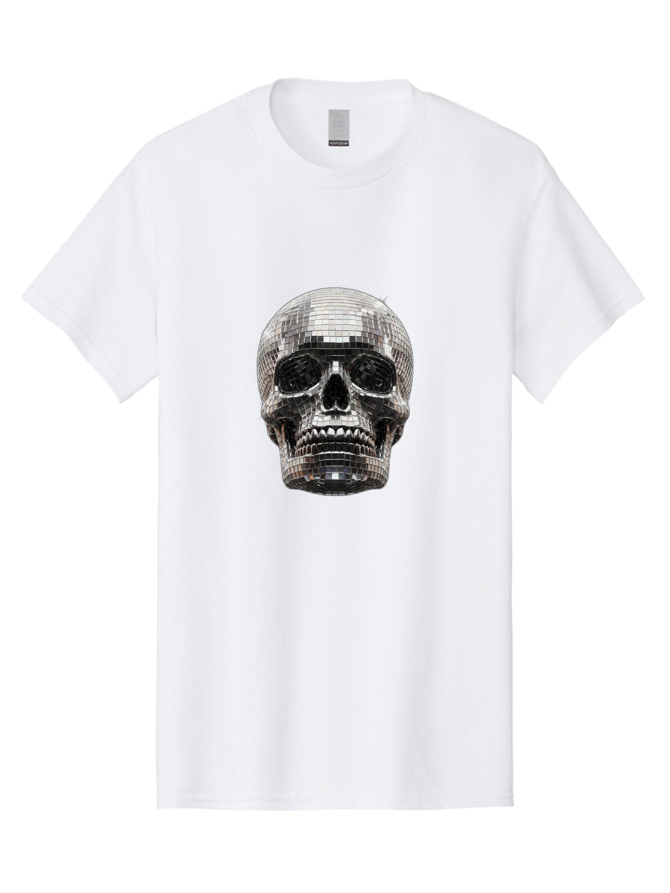 Disco-Ball-Skull Men'S Graphic Tee, 100% Cotton, Comfortable Casual Summer Wear, Machine Washable, Vintage Camera, Old Camera, Antique Camera, Black Camera, Classic Photography, Photography Equipment, Nostalgic Device, Film Camera, Camera Art Bak425 10
