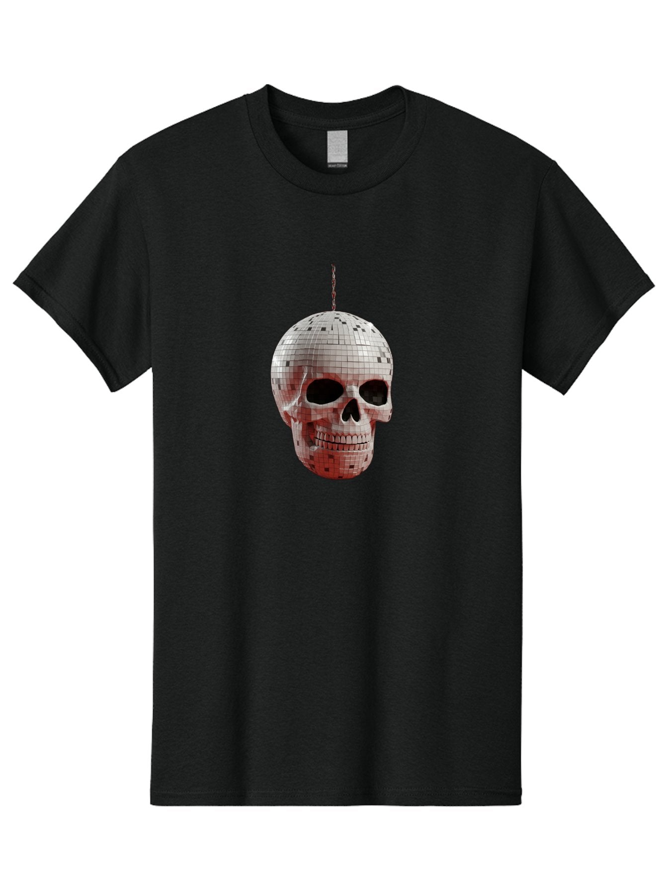 Disco-Skull-1 Men'S Graphic Tee, 100% Cotton, Comfortable Casual Summer Wear, Machine Washable, Vintage Camera, Old Camera, Antique Camera, Black Camera, Classic Photography, Photography Equipment, Nostalgic Device, Film Camera, Camera Art Bak426 8