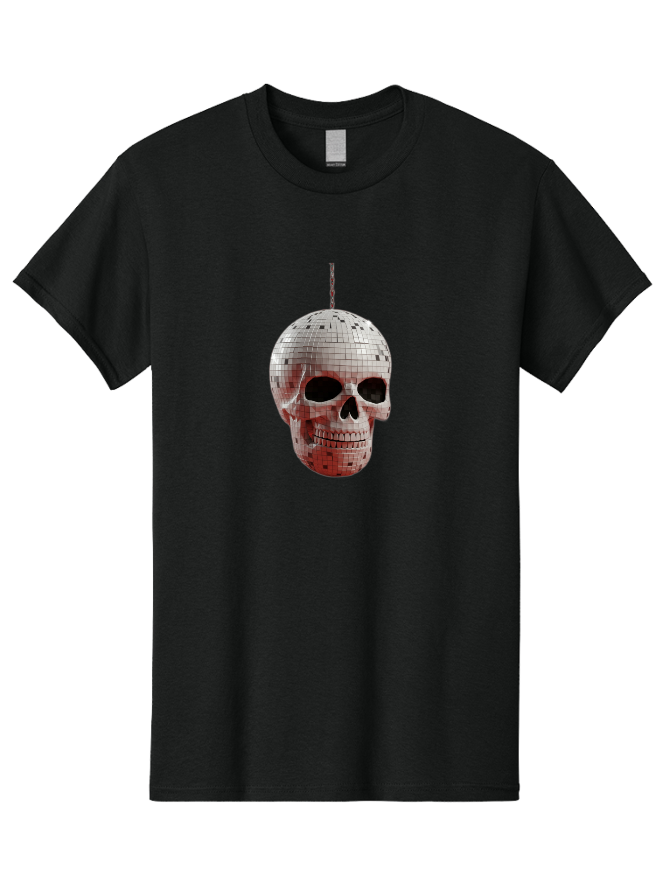 Disco-Skull-1 Men'S Graphic Tee, 100% Cotton, Comfortable Casual Summer Wear, Machine Washable, Vintage Camera, Old Camera, Antique Camera, Black Camera, Classic Photography, Photography Equipment, Nostalgic Device, Film Camera, Camera Art Bak426 6