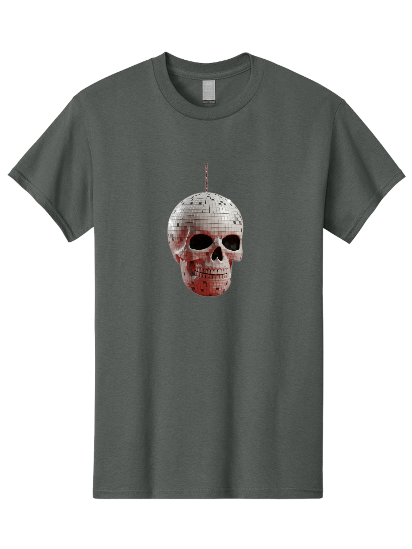Disco-Skull-1 Men'S Graphic Tee, 100% Cotton, Comfortable Casual Summer Wear, Machine Washable, Vintage Camera, Old Camera, Antique Camera, Black Camera, Classic Photography, Photography Equipment, Nostalgic Device, Film Camera, Camera Art Bak426 9