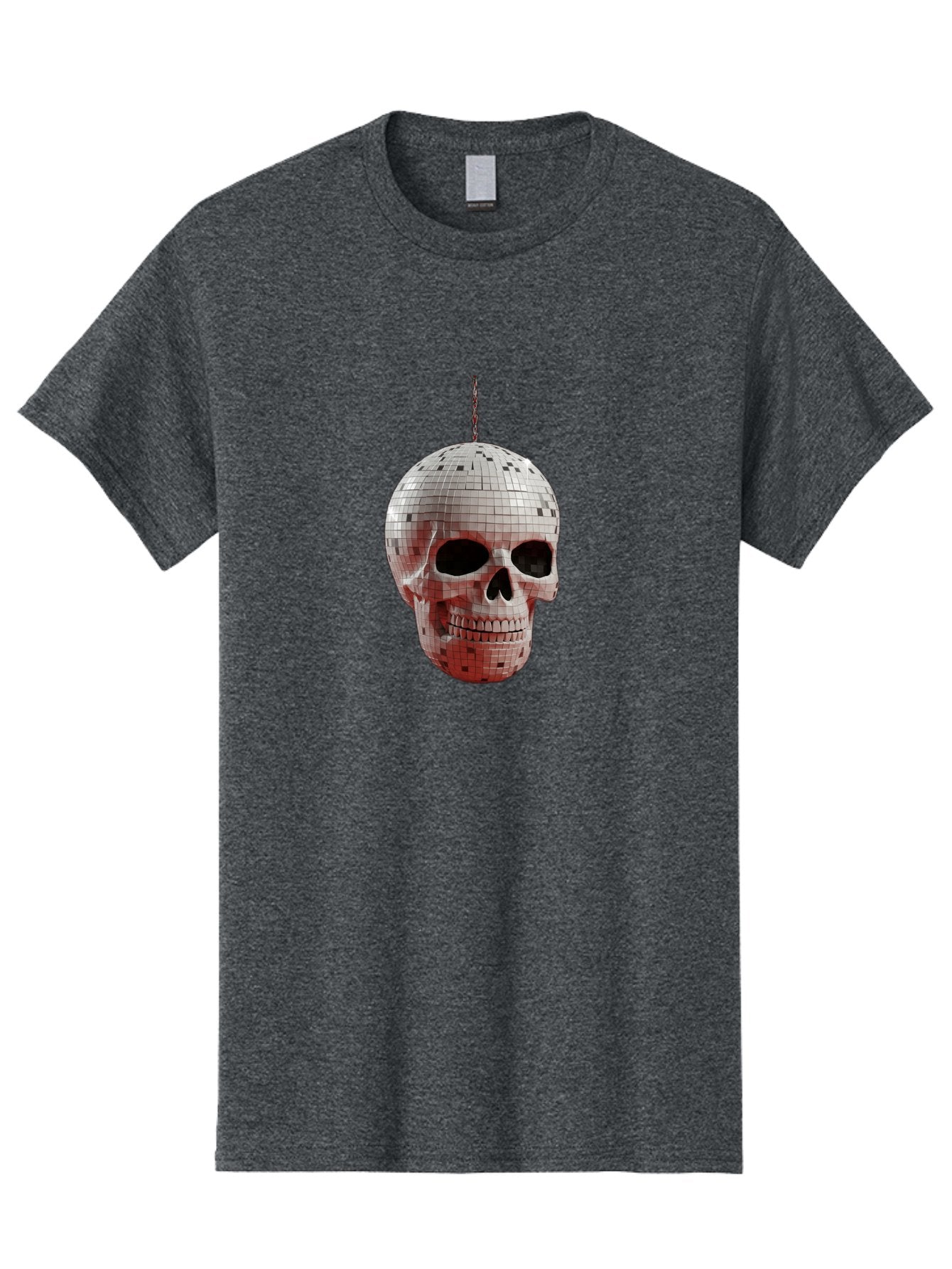 Disco-Skull-1 Men'S Graphic Tee, 100% Cotton, Comfortable Casual Summer Wear, Machine Washable, Vintage Camera, Old Camera, Antique Camera, Black Camera, Classic Photography, Photography Equipment, Nostalgic Device, Film Camera, Camera Art Bak426 4