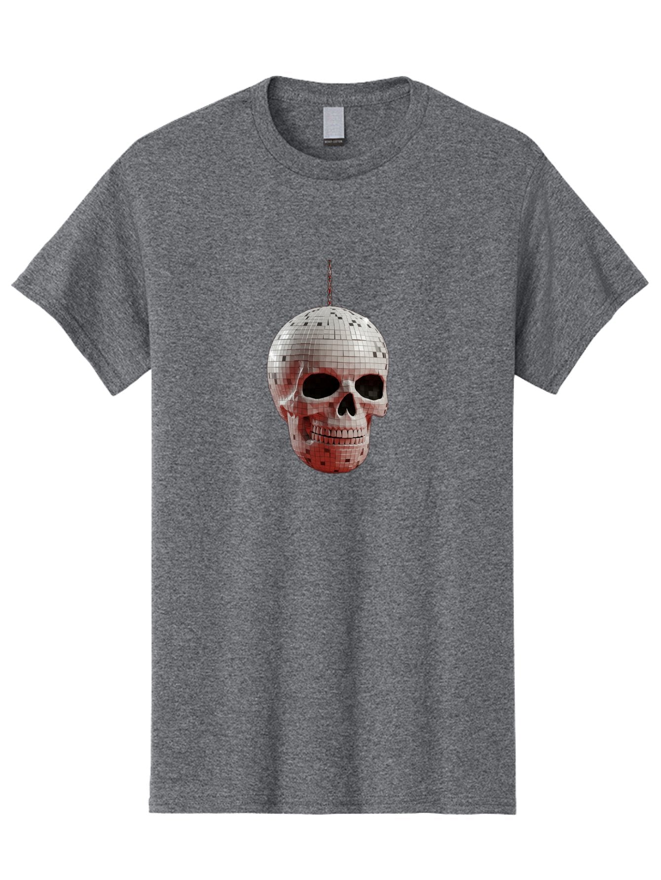 Disco-Skull-1 Men'S Graphic Tee, 100% Cotton, Comfortable Casual Summer Wear, Machine Washable, Vintage Camera, Old Camera, Antique Camera, Black Camera, Classic Photography, Photography Equipment, Nostalgic Device, Film Camera, Camera Art Bak426 6