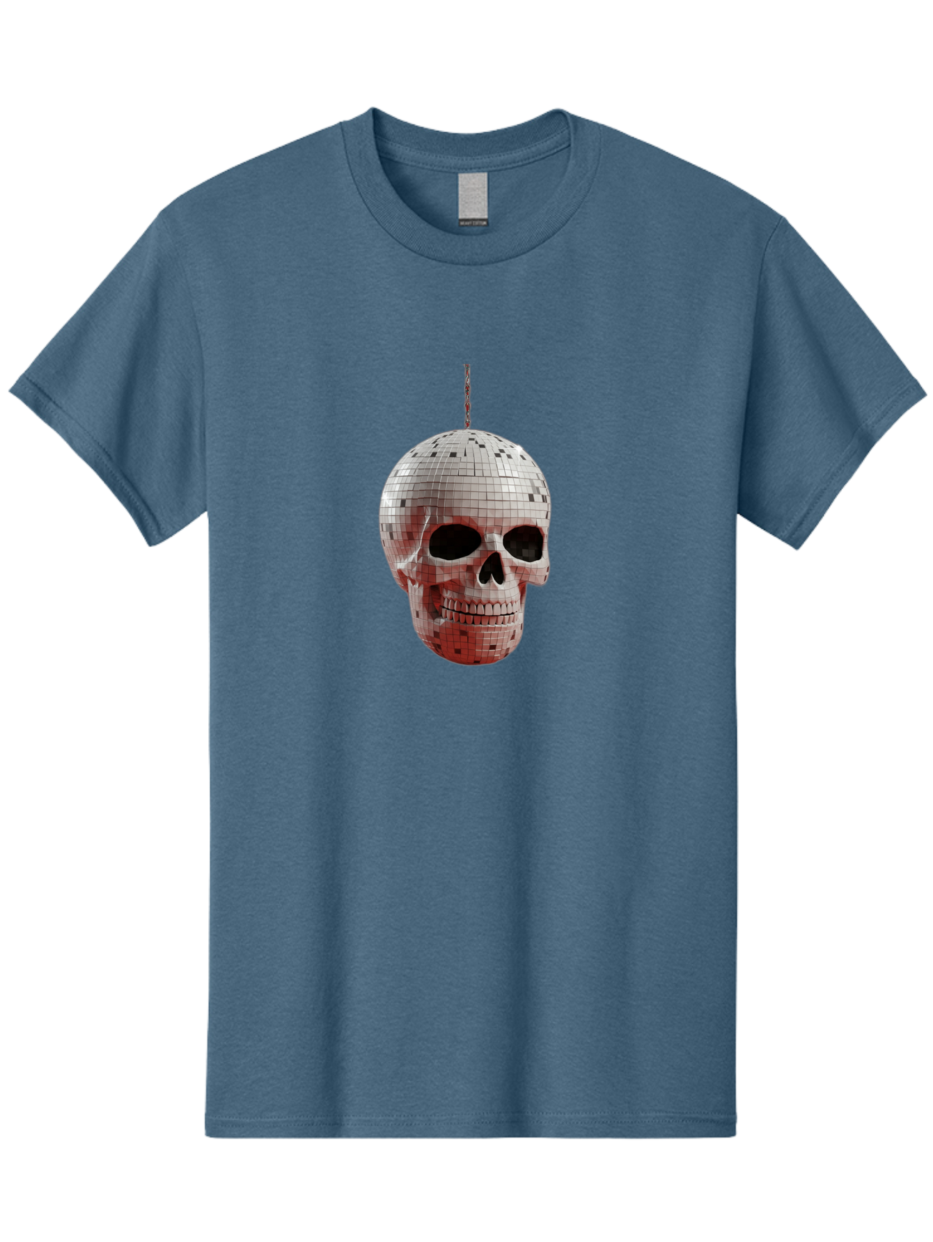Disco-Skull-1 Men'S Graphic Tee, 100% Cotton, Comfortable Casual Summer Wear, Machine Washable, Vintage Camera, Old Camera, Antique Camera, Black Camera, Classic Photography, Photography Equipment, Nostalgic Device, Film Camera, Camera Art Bak426 13