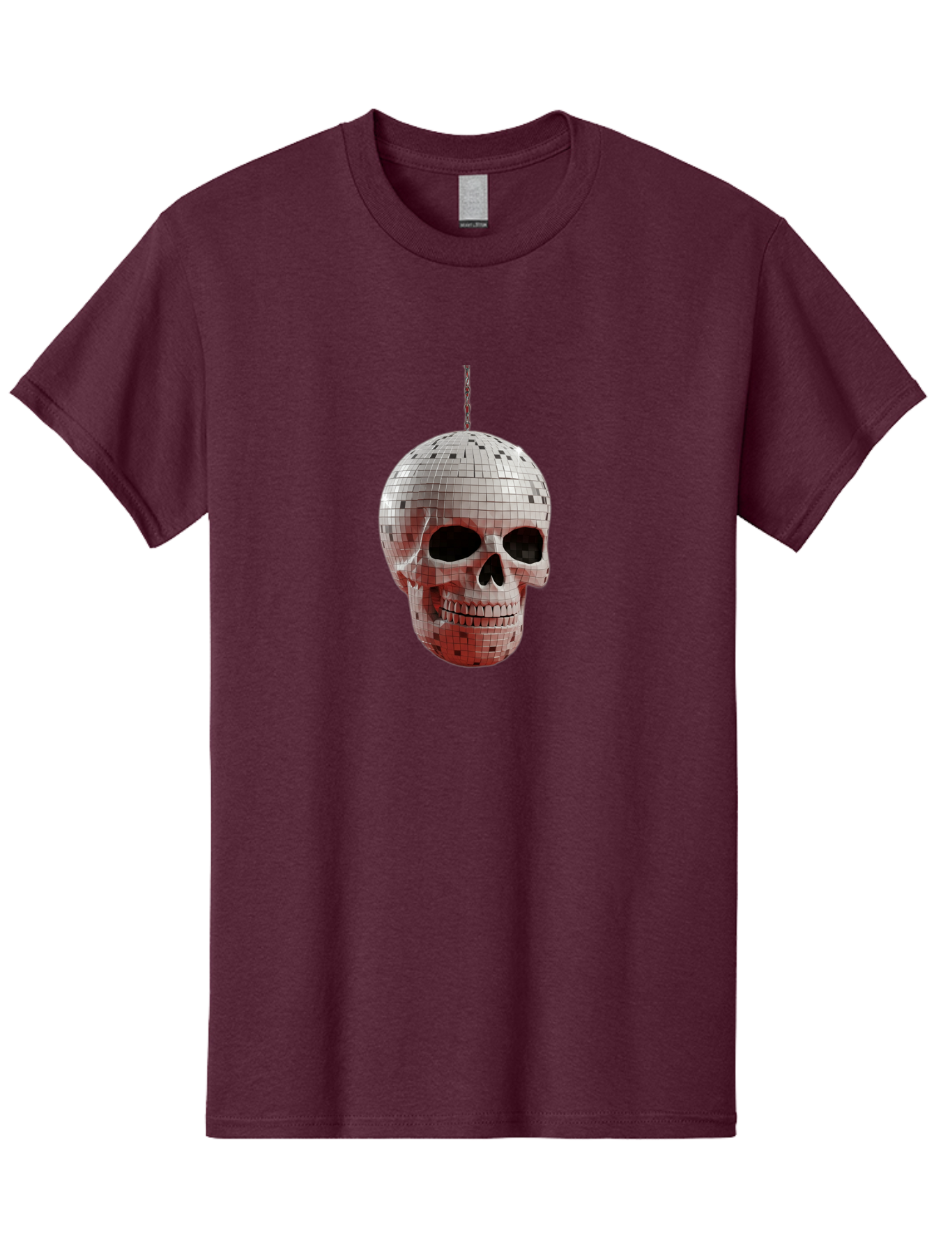 Disco-Skull-1 Men'S Graphic Tee, 100% Cotton, Comfortable Casual Summer Wear, Machine Washable, Vintage Camera, Old Camera, Antique Camera, Black Camera, Classic Photography, Photography Equipment, Nostalgic Device, Film Camera, Camera Art Bak426 8