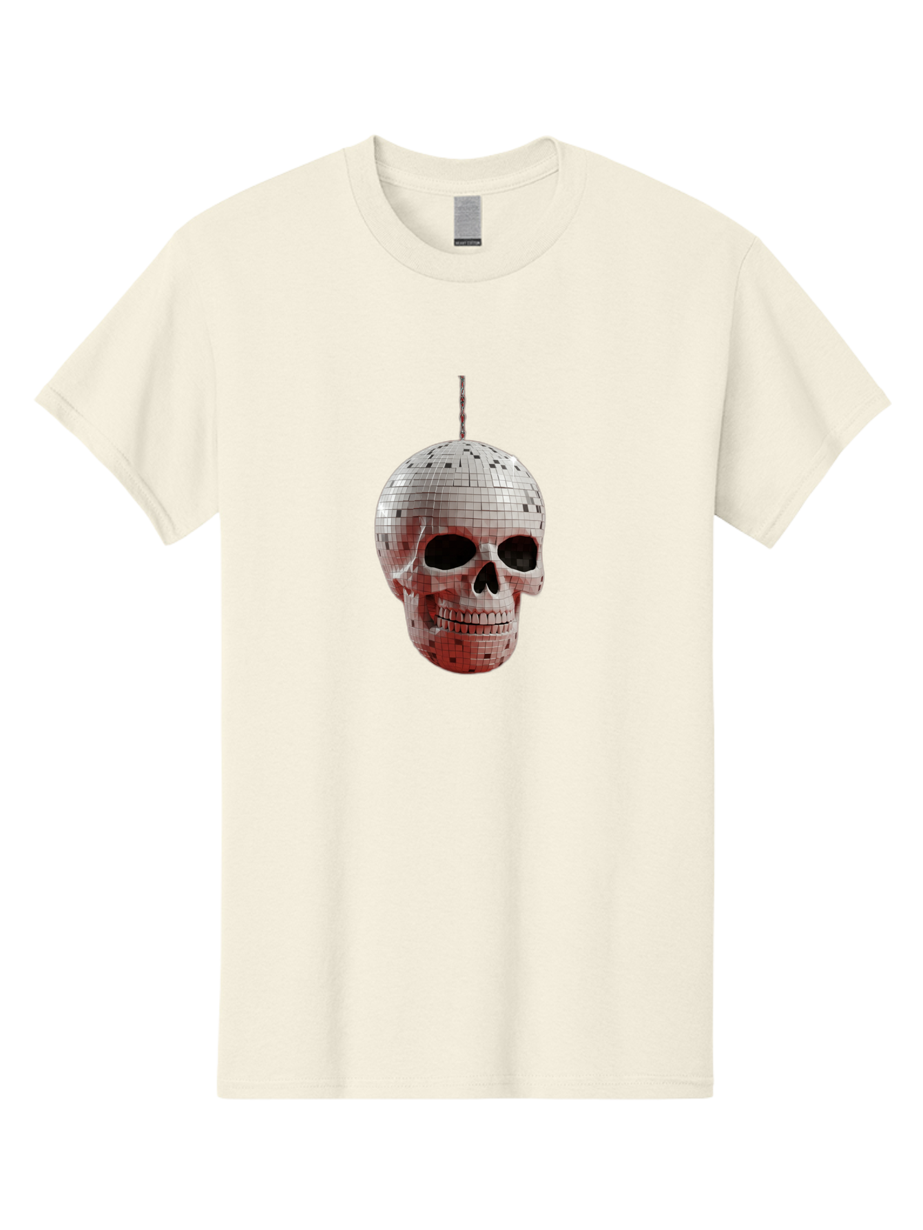 Disco-Skull-1 Men'S Graphic Tee, 100% Cotton, Comfortable Casual Summer Wear, Machine Washable, Vintage Camera, Old Camera, Antique Camera, Black Camera, Classic Photography, Photography Equipment, Nostalgic Device, Film Camera, Camera Art Bak426 15