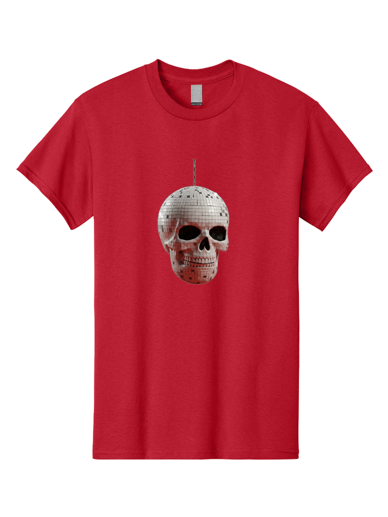 Disco-Skull-1 Men'S Graphic Tee, 100% Cotton, Comfortable Casual Summer Wear, Machine Washable, Vintage Camera, Old Camera, Antique Camera, Black Camera, Classic Photography, Photography Equipment, Nostalgic Device, Film Camera, Camera Art Bak426 4