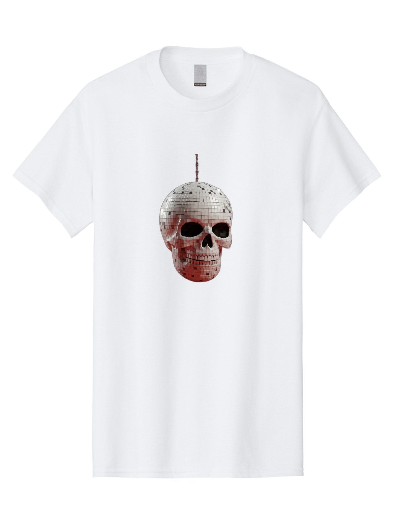 Disco-Skull-1 Men'S Graphic Tee, 100% Cotton, Comfortable Casual Summer Wear, Machine Washable, Vintage Camera, Old Camera, Antique Camera, Black Camera, Classic Photography, Photography Equipment, Nostalgic Device, Film Camera, Camera Art Bak426