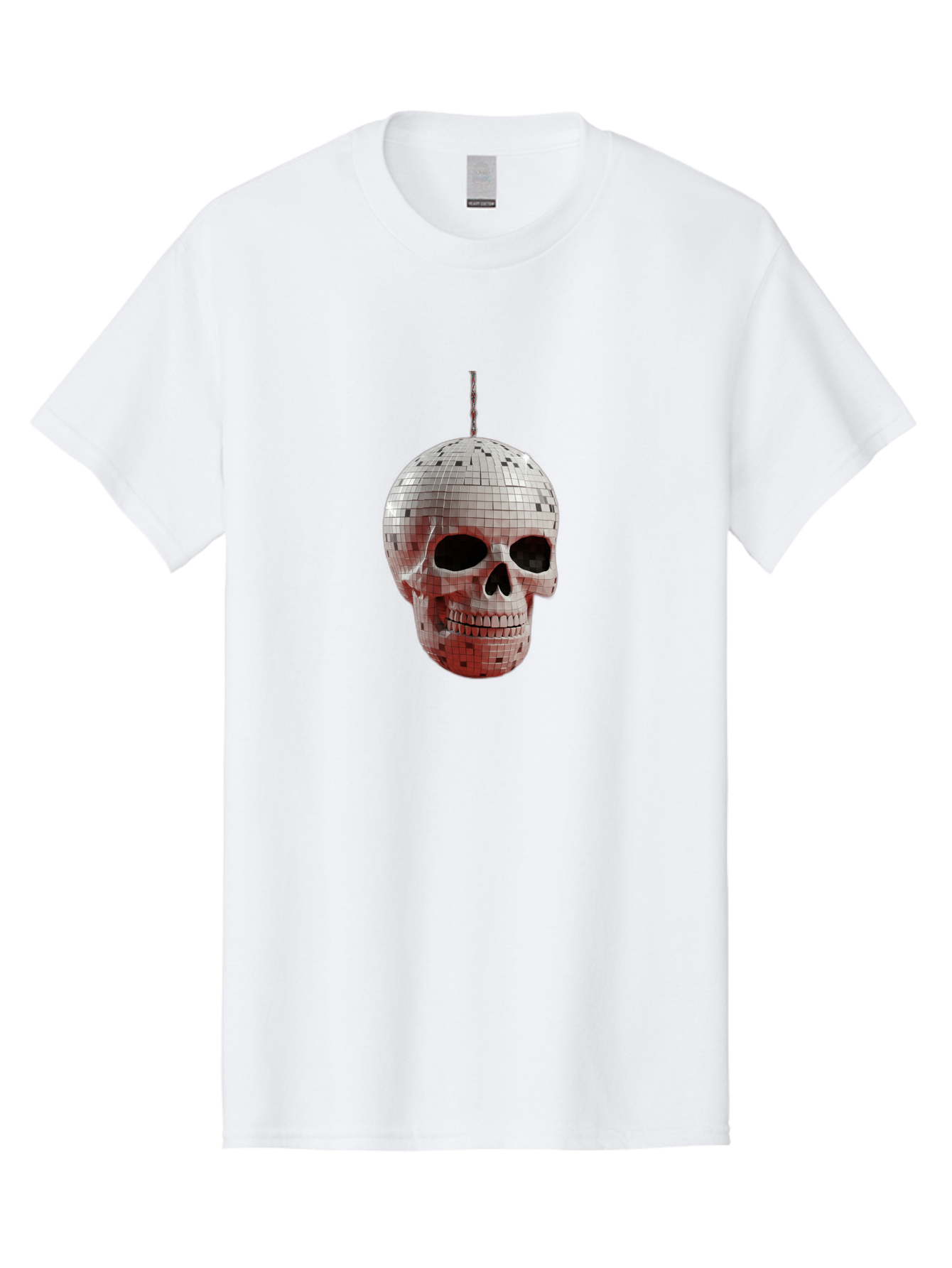 Disco-Skull-1 Men'S Graphic Tee, 100% Cotton, Comfortable Casual Summer Wear, Machine Washable, Vintage Camera, Old Camera, Antique Camera, Black Camera, Classic Photography, Photography Equipment, Nostalgic Device, Film Camera, Camera Art Bak426 11