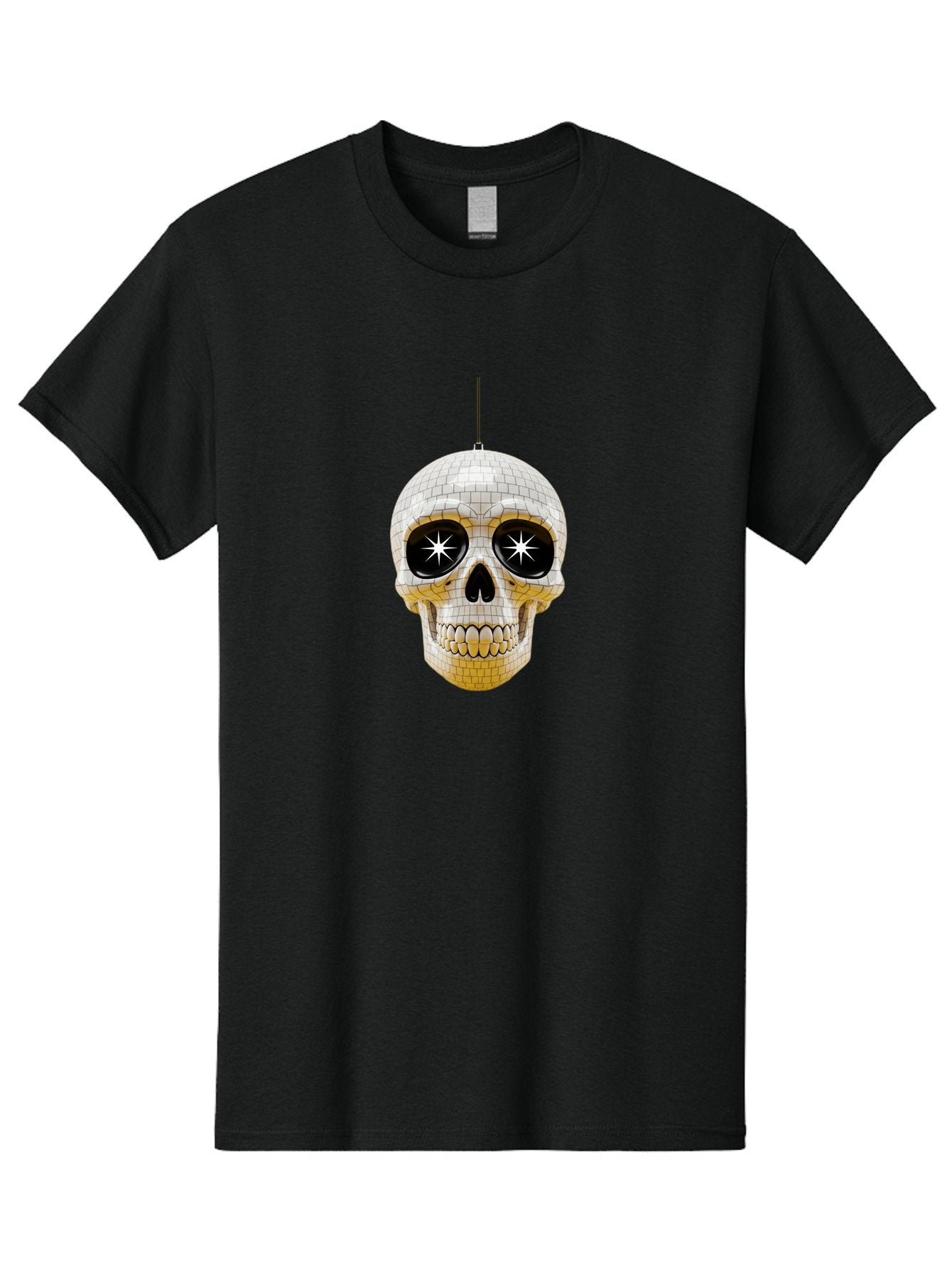 Disco-Skull-2 Men'S Graphic Tee, 100% Cotton, Comfortable Casual Summer Wear, Machine Washable, Vintage Camera, Old Camera, Antique Camera, Black Camera, Classic Photography, Photography Equipment, Nostalgic Device, Film Camera, Camera Art Bak427 15