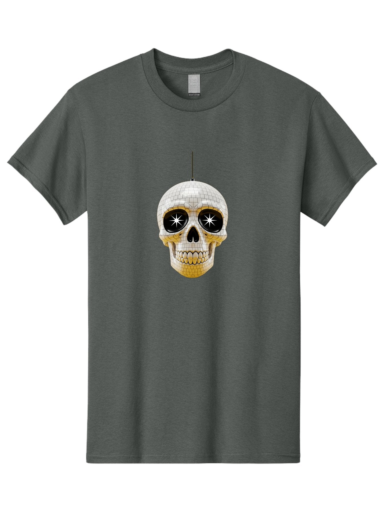 Disco-Skull-2 Men'S Graphic Tee, 100% Cotton, Comfortable Casual Summer Wear, Machine Washable, Vintage Camera, Old Camera, Antique Camera, Black Camera, Classic Photography, Photography Equipment, Nostalgic Device, Film Camera, Camera Art Bak427 11