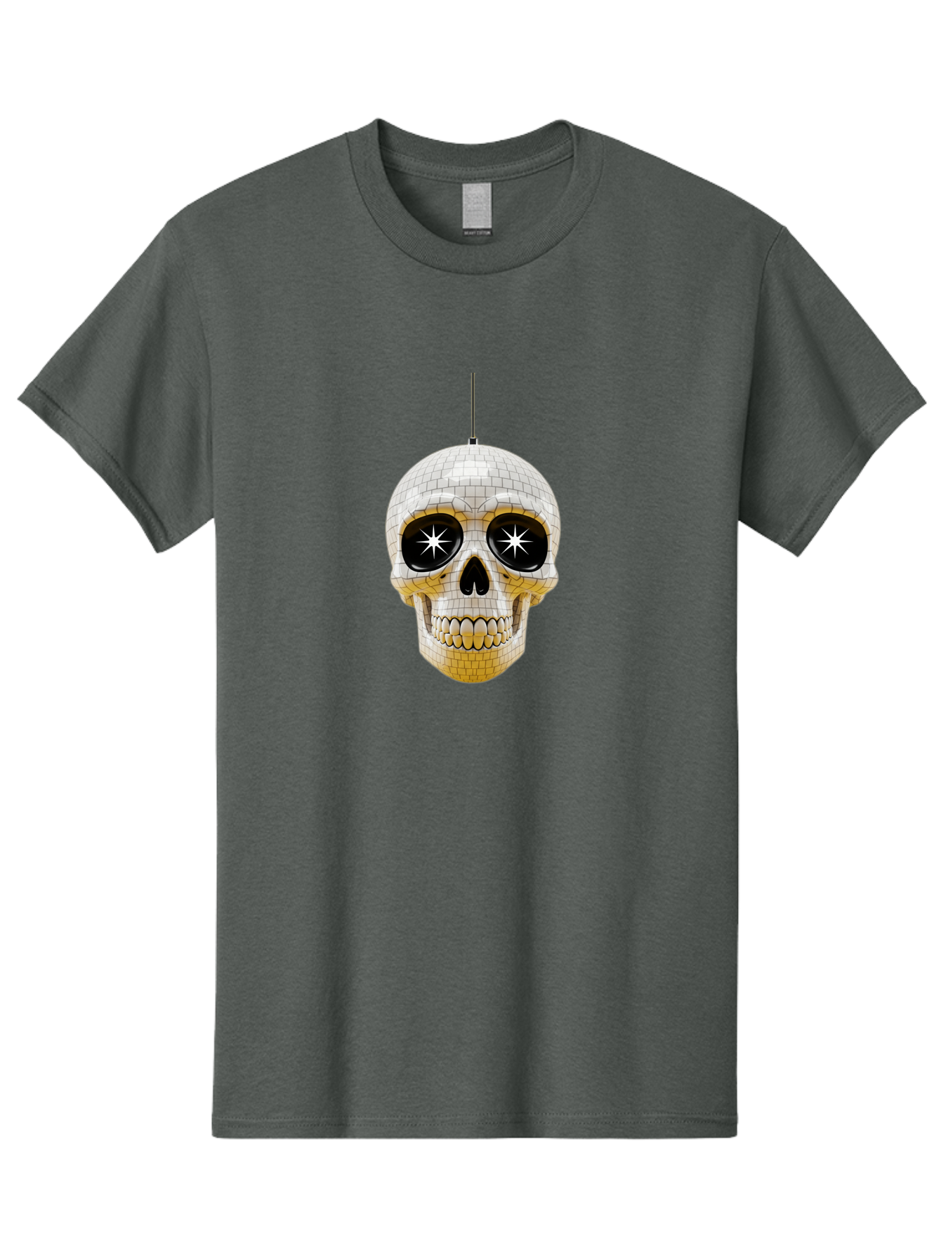 Disco-Skull-2 Men'S Graphic Tee, 100% Cotton, Comfortable Casual Summer Wear, Machine Washable, Vintage Camera, Old Camera, Antique Camera, Black Camera, Classic Photography, Photography Equipment, Nostalgic Device, Film Camera, Camera Art Bak427 4