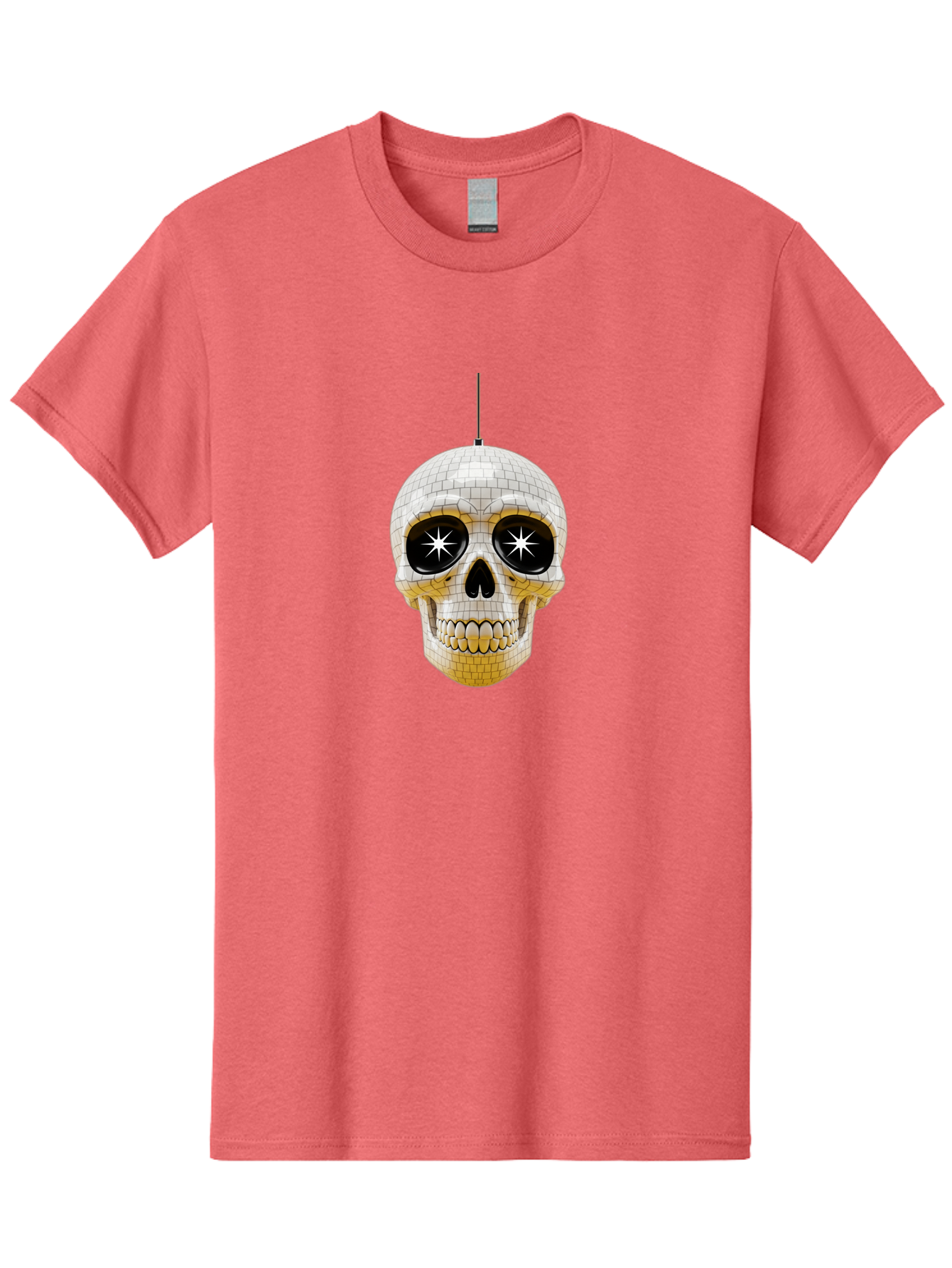 Disco-Skull-2 Men'S Graphic Tee, 100% Cotton, Comfortable Casual Summer Wear, Machine Washable, Vintage Camera, Old Camera, Antique Camera, Black Camera, Classic Photography, Photography Equipment, Nostalgic Device, Film Camera, Camera Art Bak427 3