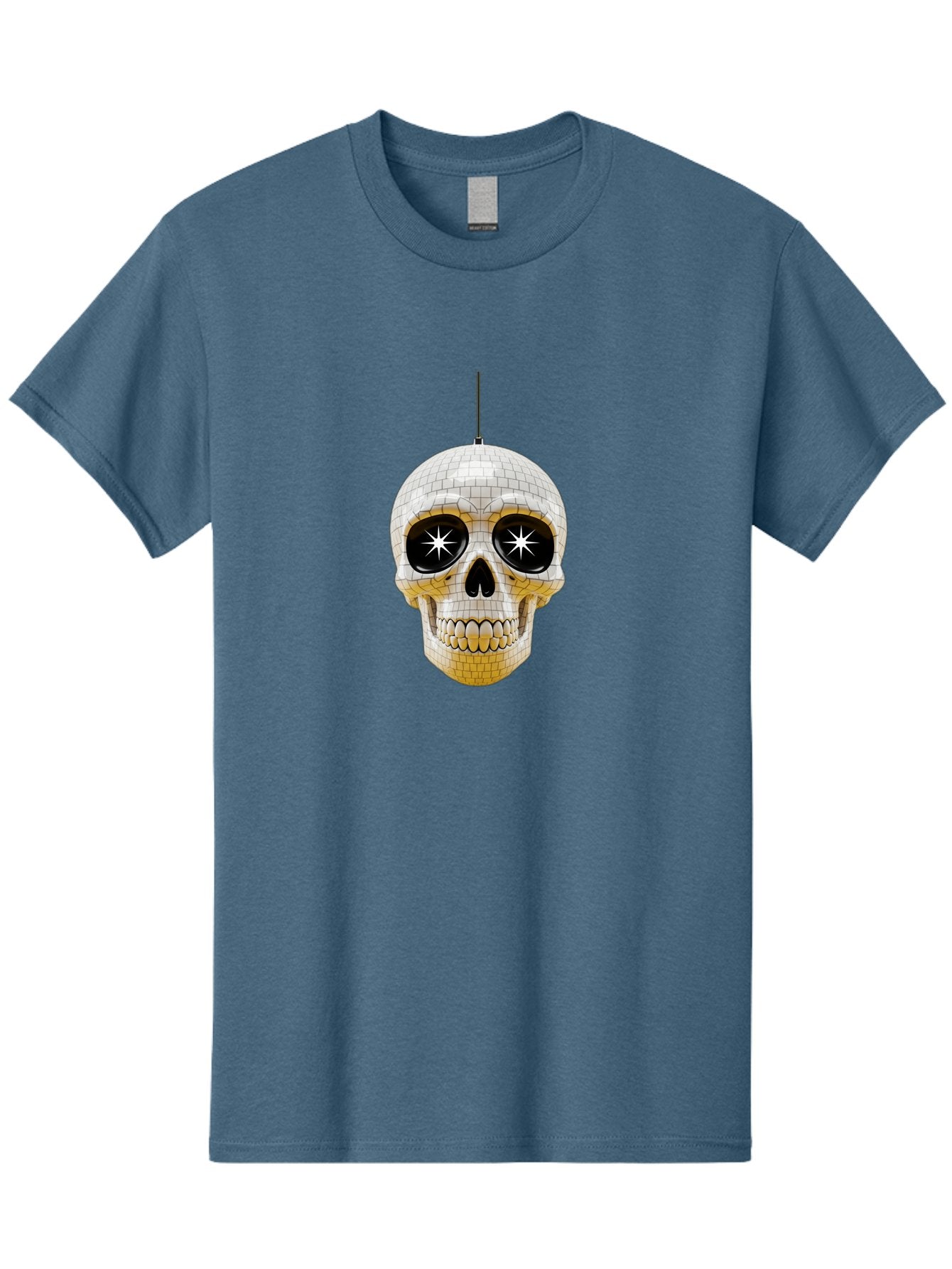 Disco-Skull-2 Men'S Graphic Tee, 100% Cotton, Comfortable Casual Summer Wear, Machine Washable, Vintage Camera, Old Camera, Antique Camera, Black Camera, Classic Photography, Photography Equipment, Nostalgic Device, Film Camera, Camera Art Bak427 13