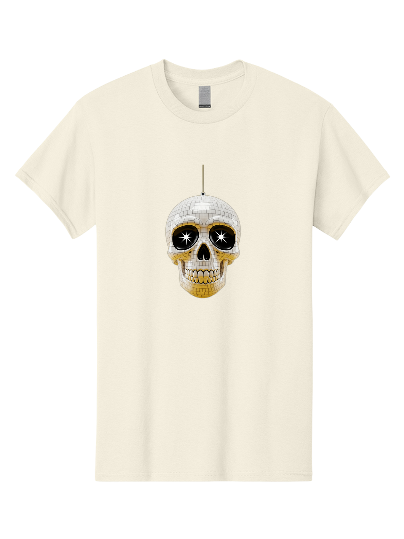 Disco-Skull-2 Men'S Graphic Tee, 100% Cotton, Comfortable Casual Summer Wear, Machine Washable, Vintage Camera, Old Camera, Antique Camera, Black Camera, Classic Photography, Photography Equipment, Nostalgic Device, Film Camera, Camera Art Bak427 7