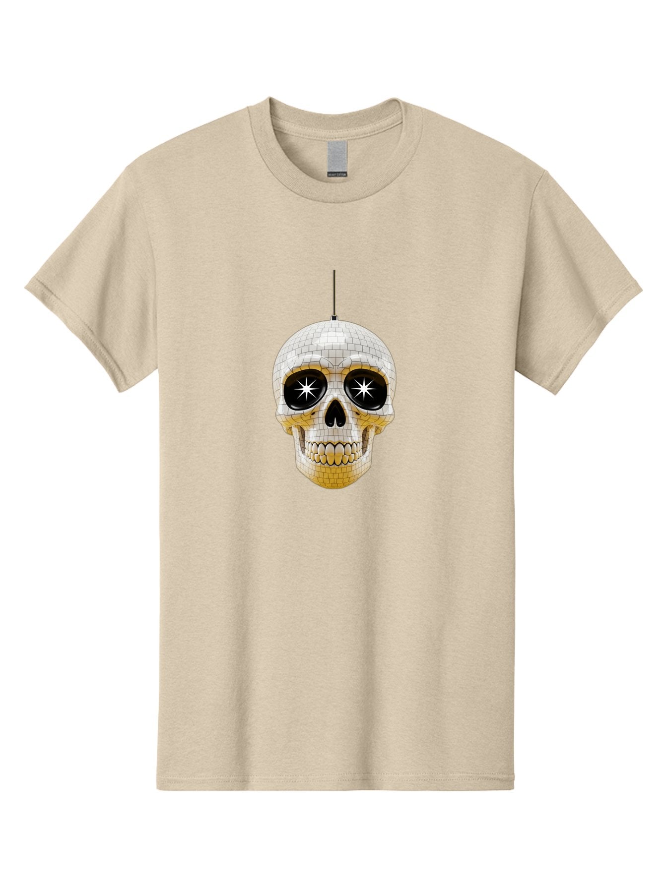 Disco-Skull-2 Men'S Graphic Tee, 100% Cotton, Comfortable Casual Summer Wear, Machine Washable, Vintage Camera, Old Camera, Antique Camera, Black Camera, Classic Photography, Photography Equipment, Nostalgic Device, Film Camera, Camera Art Bak427 4