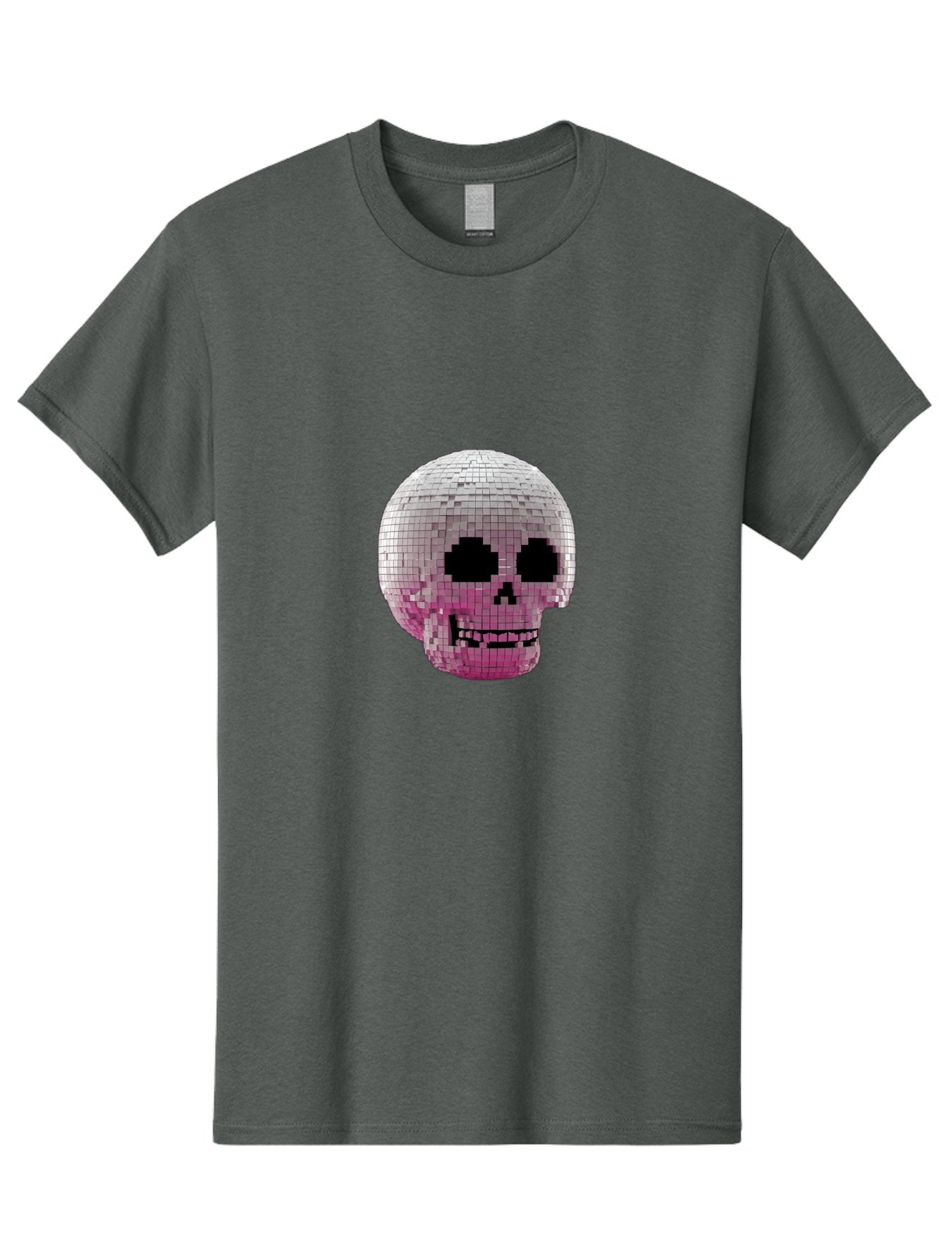 Disco-Skull-3 Men'S Graphic Tee, 100% Cotton, Comfortable Casual Summer Wear, Machine Washable, Vintage Camera, Old Camera, Antique Camera, Black Camera, Classic Photography, Photography Equipment, Nostalgic Device, Film Camera, Camera Art Bak428 10