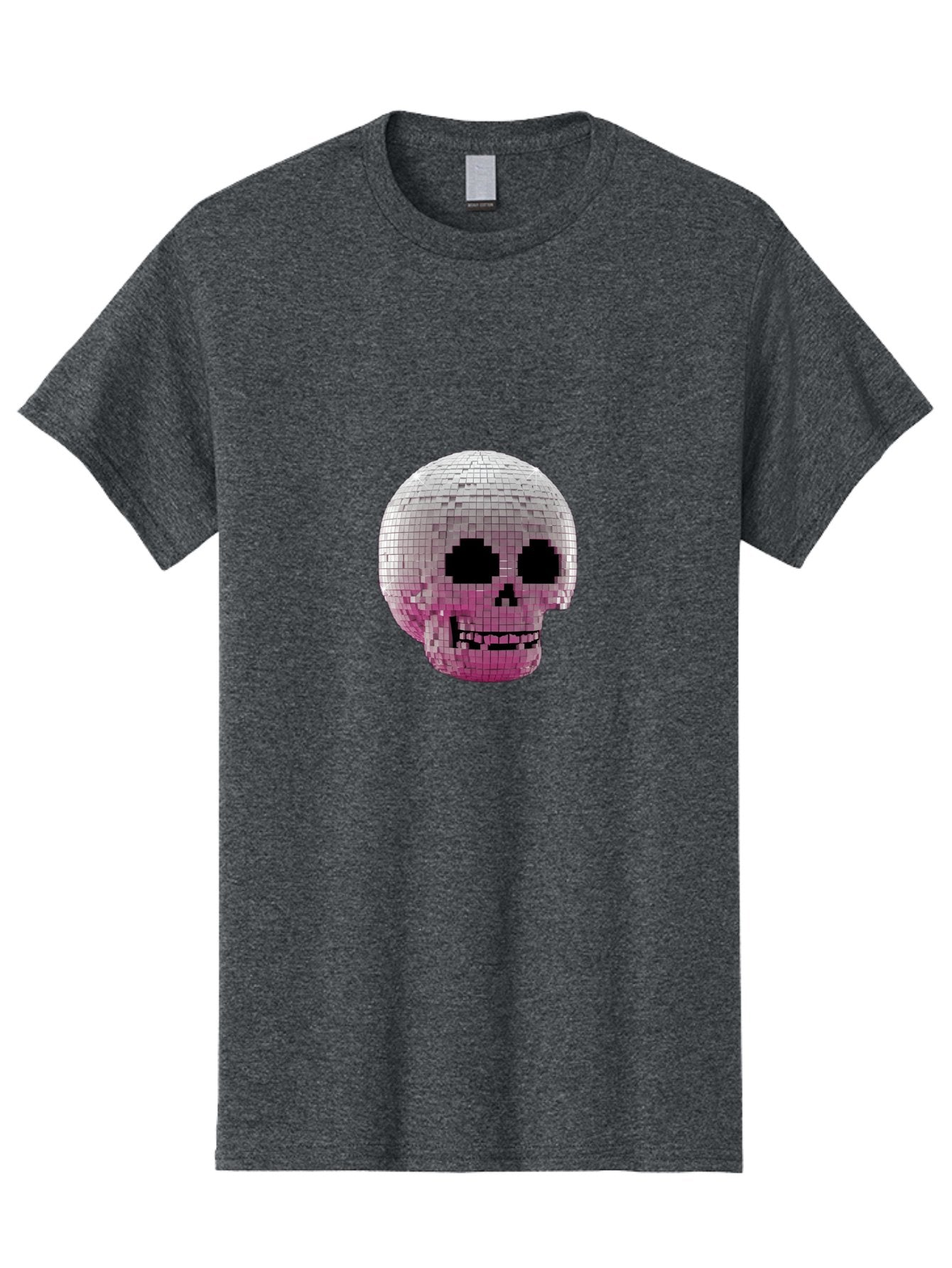 Disco-Skull-3 Men'S Graphic Tee, 100% Cotton, Comfortable Casual Summer Wear, Machine Washable, Vintage Camera, Old Camera, Antique Camera, Black Camera, Classic Photography, Photography Equipment, Nostalgic Device, Film Camera, Camera Art Bak428