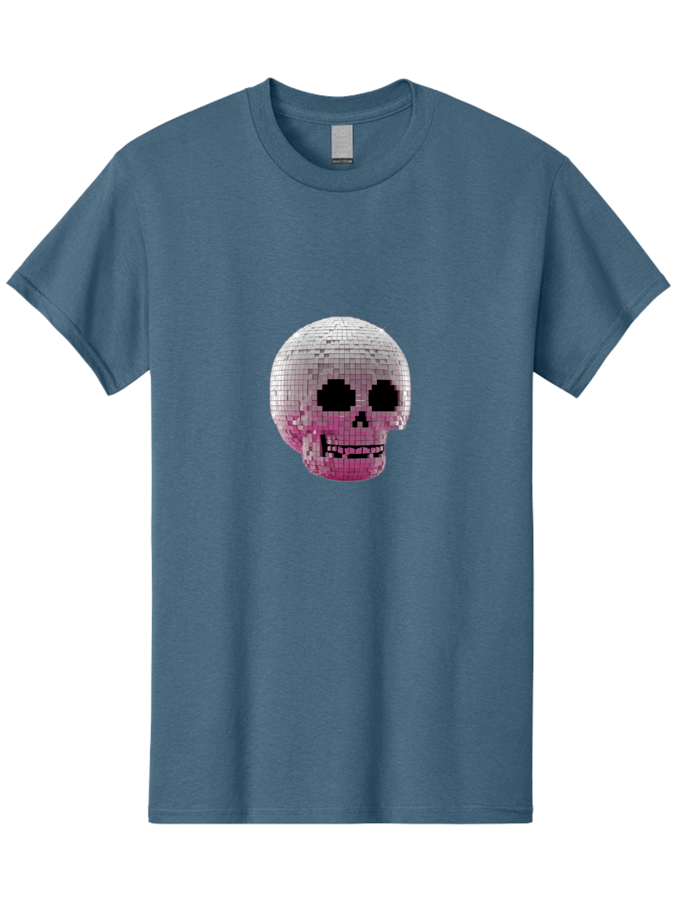 Disco-Skull-3 Men'S Graphic Tee, 100% Cotton, Comfortable Casual Summer Wear, Machine Washable, Vintage Camera, Old Camera, Antique Camera, Black Camera, Classic Photography, Photography Equipment, Nostalgic Device, Film Camera, Camera Art Bak428 9