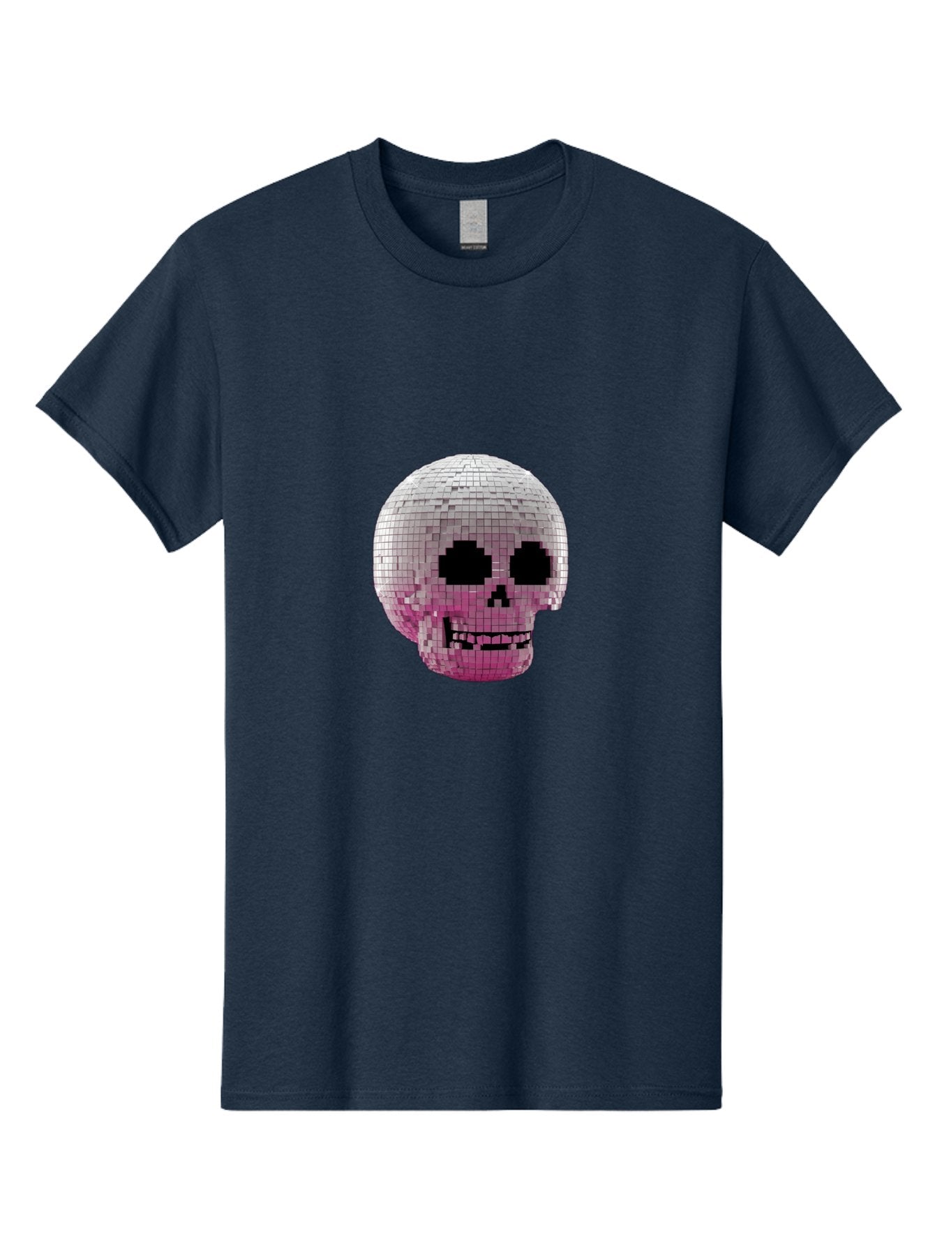 Disco-Skull-3 Men'S Graphic Tee, 100% Cotton, Comfortable Casual Summer Wear, Machine Washable, Vintage Camera, Old Camera, Antique Camera, Black Camera, Classic Photography, Photography Equipment, Nostalgic Device, Film Camera, Camera Art Bak428 12