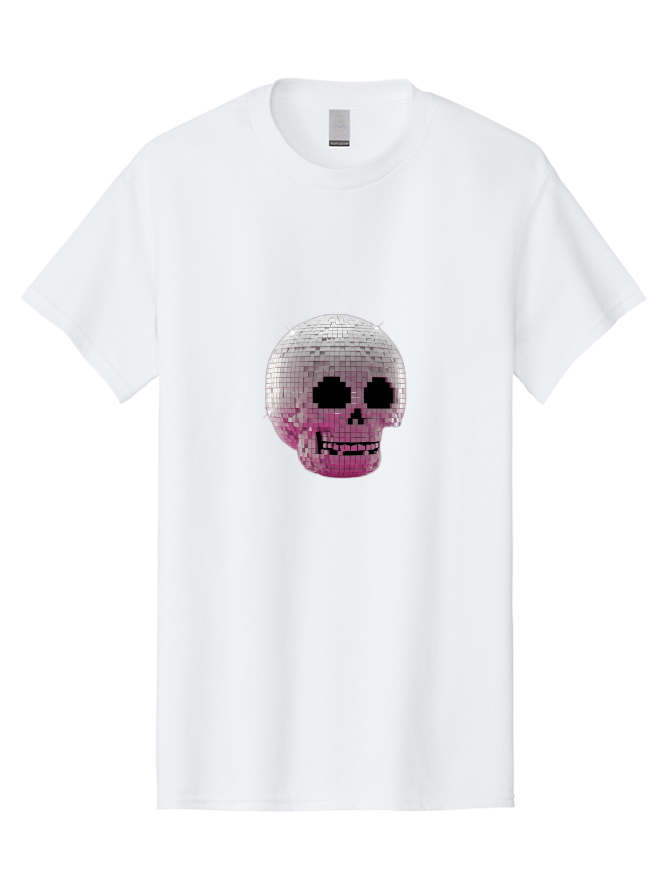 Disco-Skull-3 Men'S Graphic Tee, 100% Cotton, Comfortable Casual Summer Wear, Machine Washable, Vintage Camera, Old Camera, Antique Camera, Black Camera, Classic Photography, Photography Equipment, Nostalgic Device, Film Camera, Camera Art Bak428
