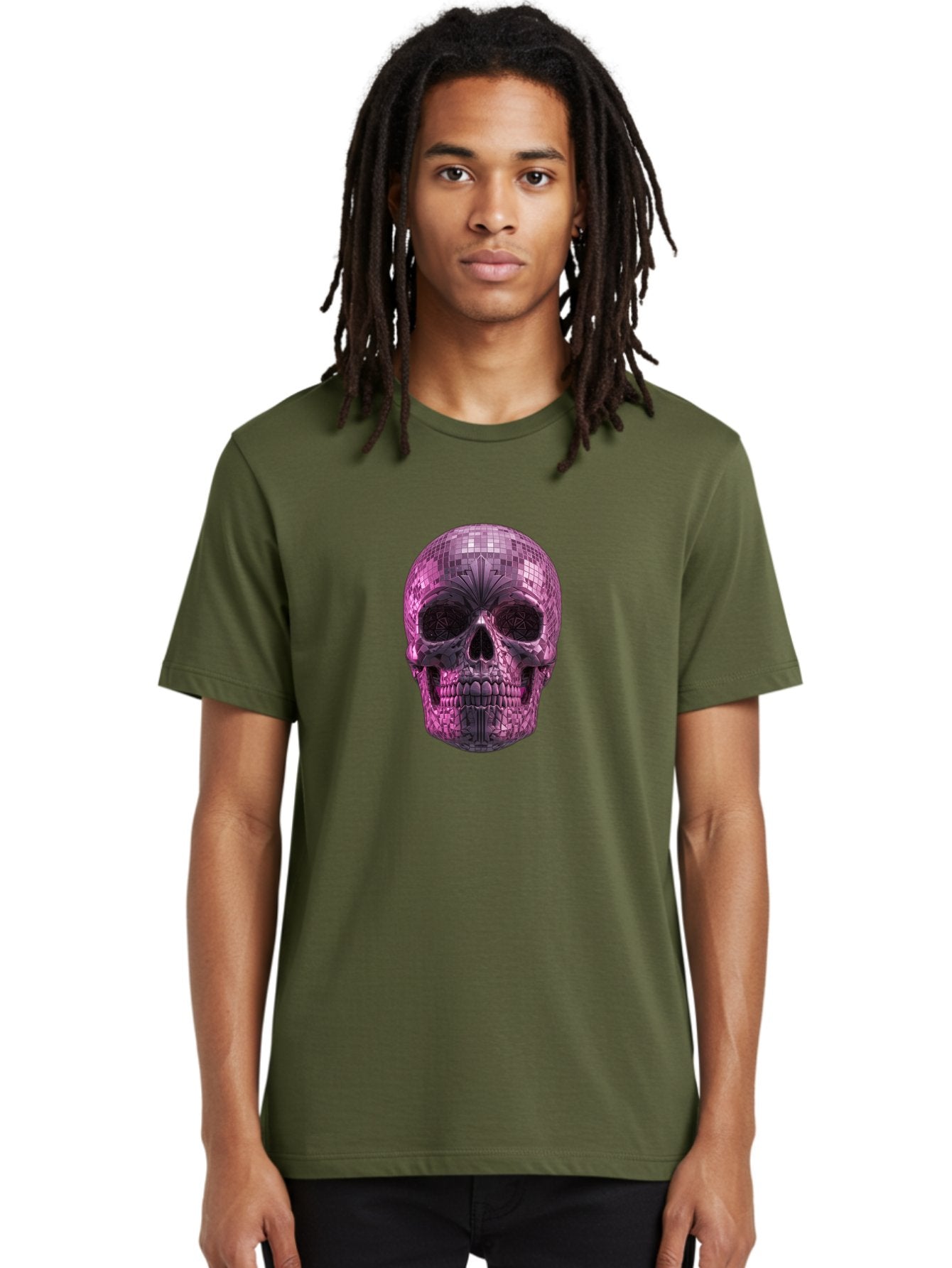 Disco-Skull-4 Men'S Graphic Tee, 100% Cotton, Comfortable Casual Summer Wear, Machine Washable, Vintage Camera, Old Camera, Antique Camera, Black Camera, Classic Photography, Photography Equipment, Nostalgic Device, Film Camera, Camera Art Bak429 19