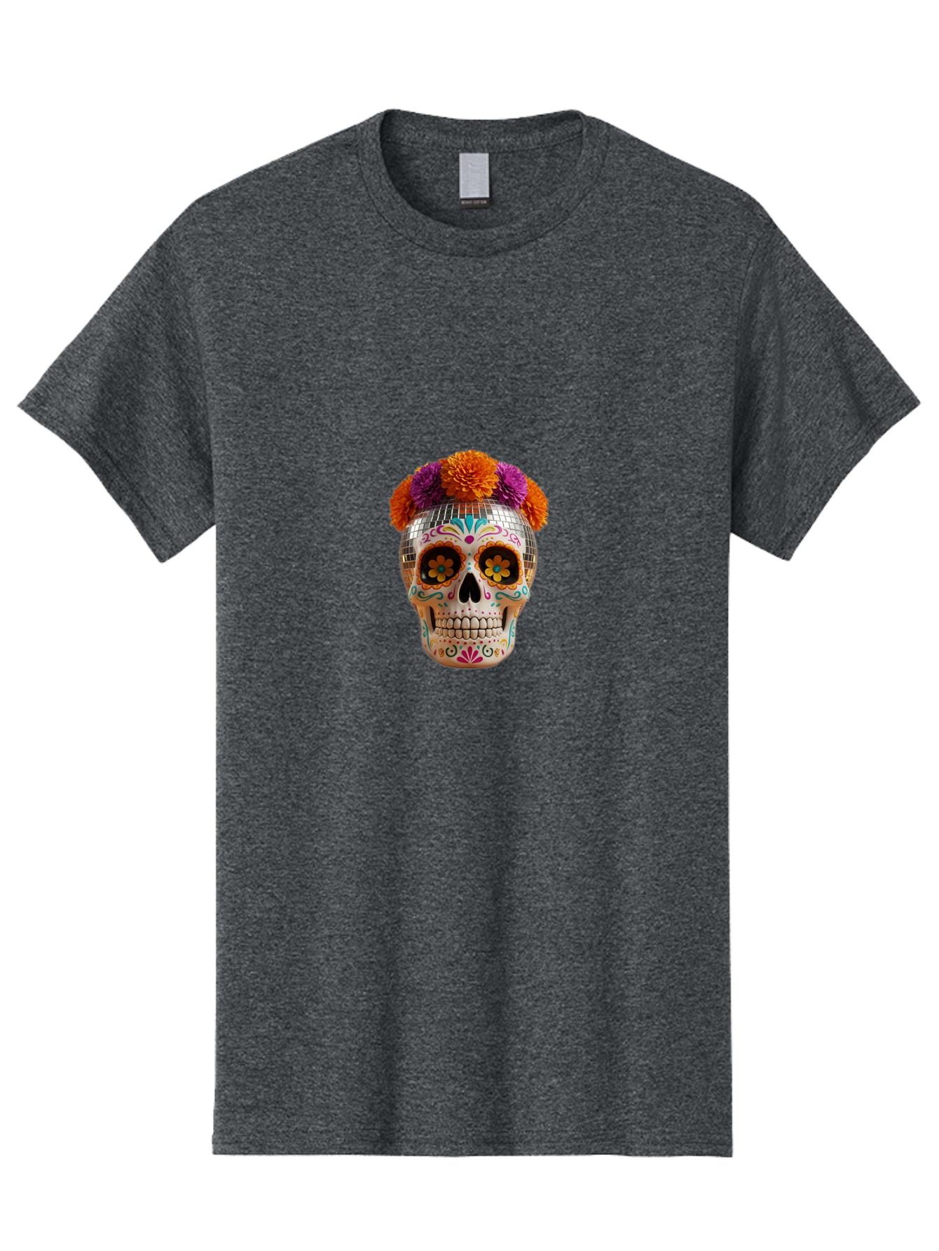 Disco-Sugar-Skull Men'S Graphic Tee, 100% Cotton, Comfortable Casual Summer Wear, Machine Washable, Vintage Camera, Old Camera, Antique Camera, Black Camera, Classic Photography, Photography Equipment, Nostalgic Device, Film Camera, Camera Art Bak431 8