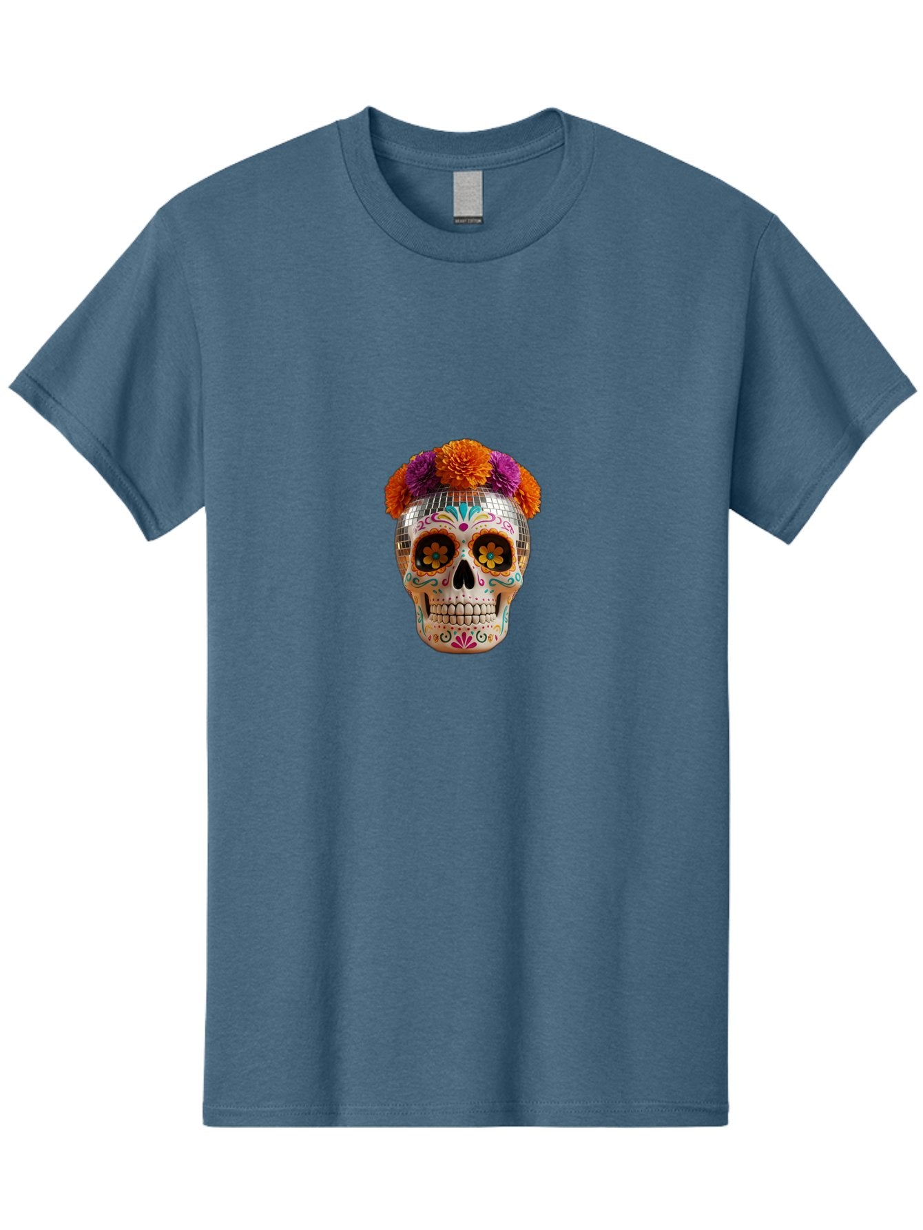 Disco-Sugar-Skull Men'S Graphic Tee, 100% Cotton, Comfortable Casual Summer Wear, Machine Washable, Vintage Camera, Old Camera, Antique Camera, Black Camera, Classic Photography, Photography Equipment, Nostalgic Device, Film Camera, Camera Art Bak431 6