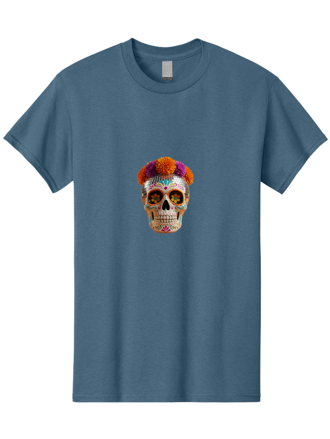 Disco-Sugar-Skull Men'S Graphic Tee, 100% Cotton, Comfortable Casual Summer Wear, Machine Washable, Vintage Camera, Old Camera, Antique Camera, Black Camera, Classic Photography, Photography Equipment, Nostalgic Device, Film Camera, Camera Art Bak431 7