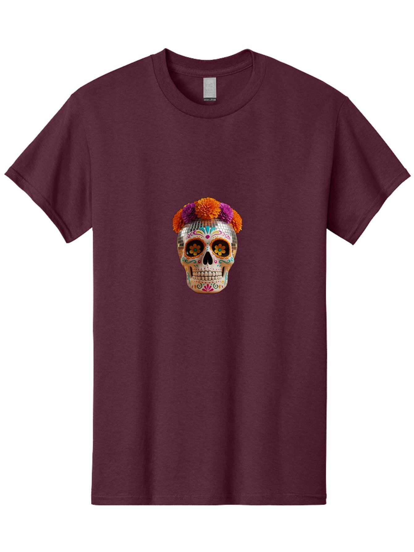 Disco-Sugar-Skull Men'S Graphic Tee, 100% Cotton, Comfortable Casual Summer Wear, Machine Washable, Vintage Camera, Old Camera, Antique Camera, Black Camera, Classic Photography, Photography Equipment, Nostalgic Device, Film Camera, Camera Art Bak431 13