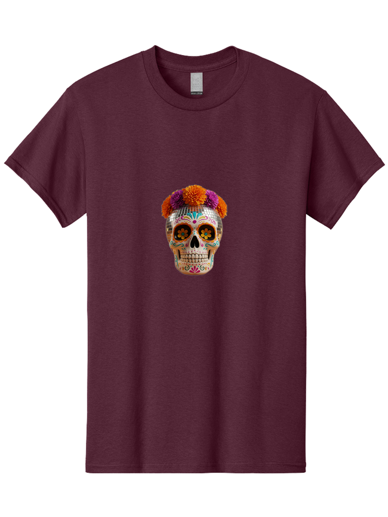 Disco-Sugar-Skull Men'S Graphic Tee, 100% Cotton, Comfortable Casual Summer Wear, Machine Washable, Vintage Camera, Old Camera, Antique Camera, Black Camera, Classic Photography, Photography Equipment, Nostalgic Device, Film Camera, Camera Art Bak431 15