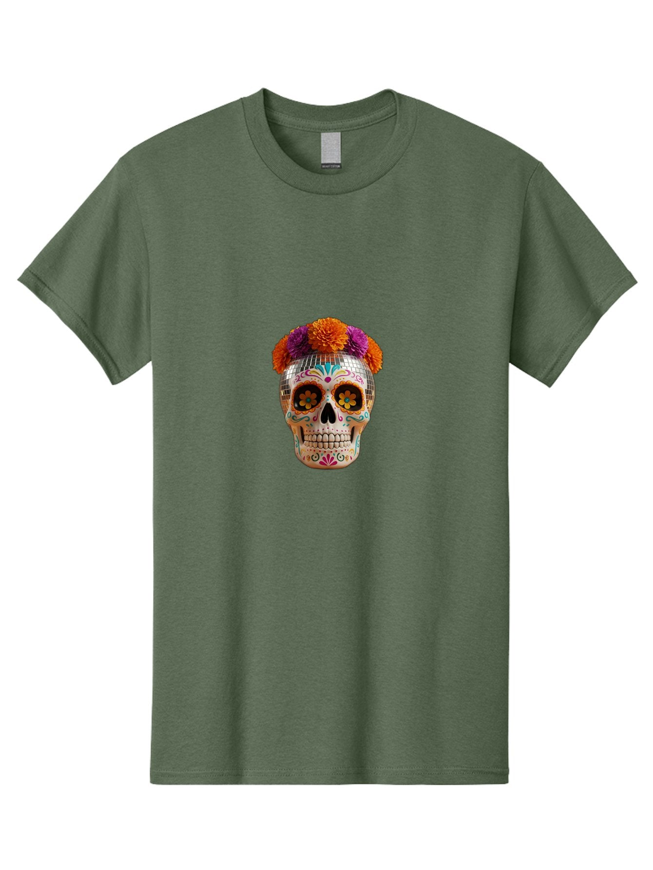 Disco-Sugar-Skull Men'S Graphic Tee, 100% Cotton, Comfortable Casual Summer Wear, Machine Washable, Vintage Camera, Old Camera, Antique Camera, Black Camera, Classic Photography, Photography Equipment, Nostalgic Device, Film Camera, Camera Art Bak431 4