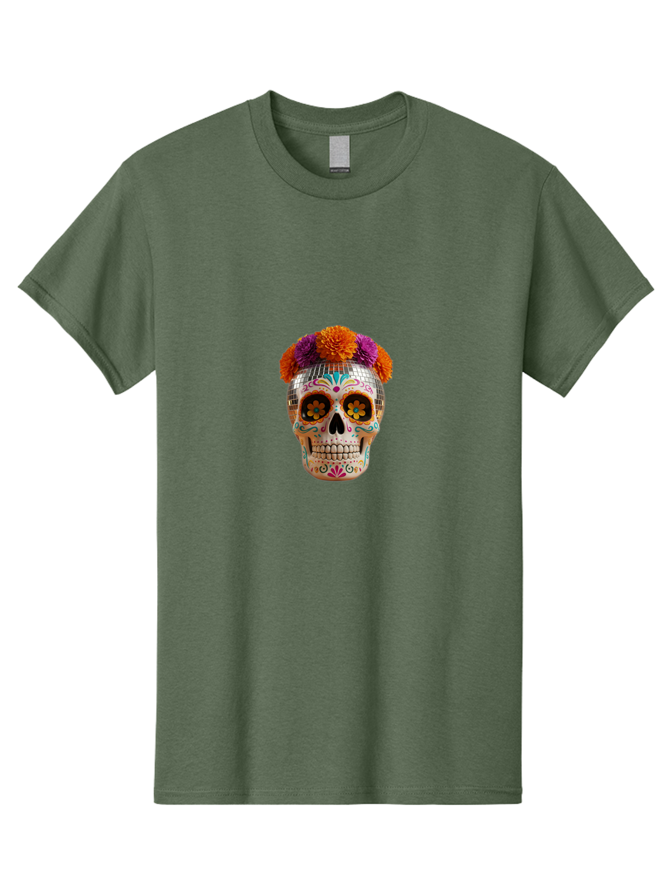 Disco-Sugar-Skull Men'S Graphic Tee, 100% Cotton, Comfortable Casual Summer Wear, Machine Washable, Vintage Camera, Old Camera, Antique Camera, Black Camera, Classic Photography, Photography Equipment, Nostalgic Device, Film Camera, Camera Art Bak431 12