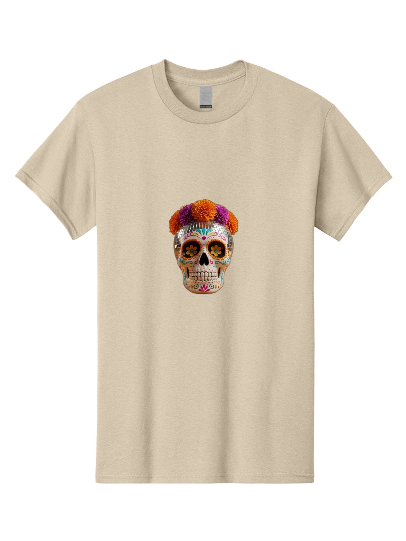 Disco-Sugar-Skull Men'S Graphic Tee, 100% Cotton, Comfortable Casual Summer Wear, Machine Washable, Vintage Camera, Old Camera, Antique Camera, Black Camera, Classic Photography, Photography Equipment, Nostalgic Device, Film Camera, Camera Art Bak431 7