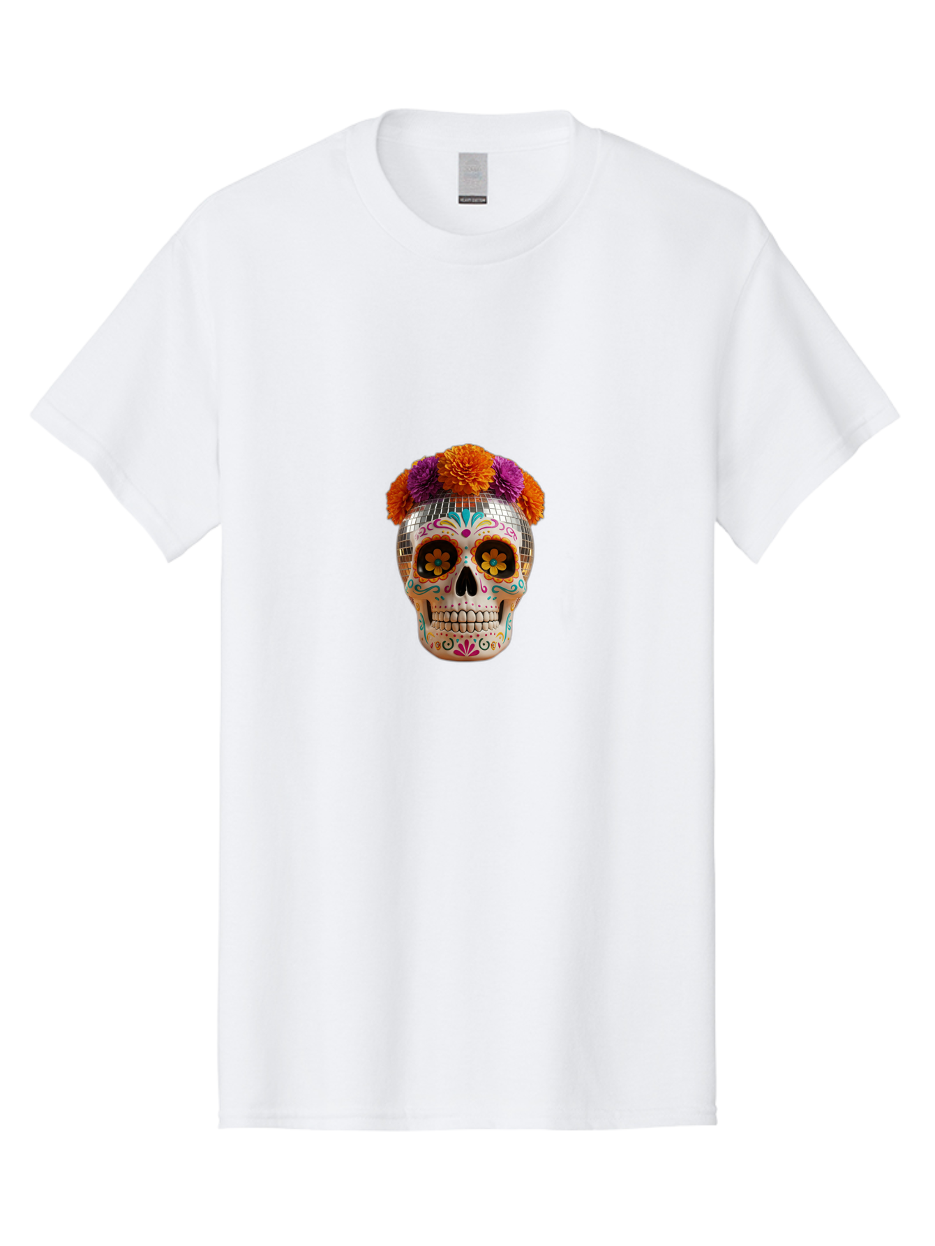 Disco-Sugar-Skull Men'S Graphic Tee, 100% Cotton, Comfortable Casual Summer Wear, Machine Washable, Vintage Camera, Old Camera, Antique Camera, Black Camera, Classic Photography, Photography Equipment, Nostalgic Device, Film Camera, Camera Art Bak431 10