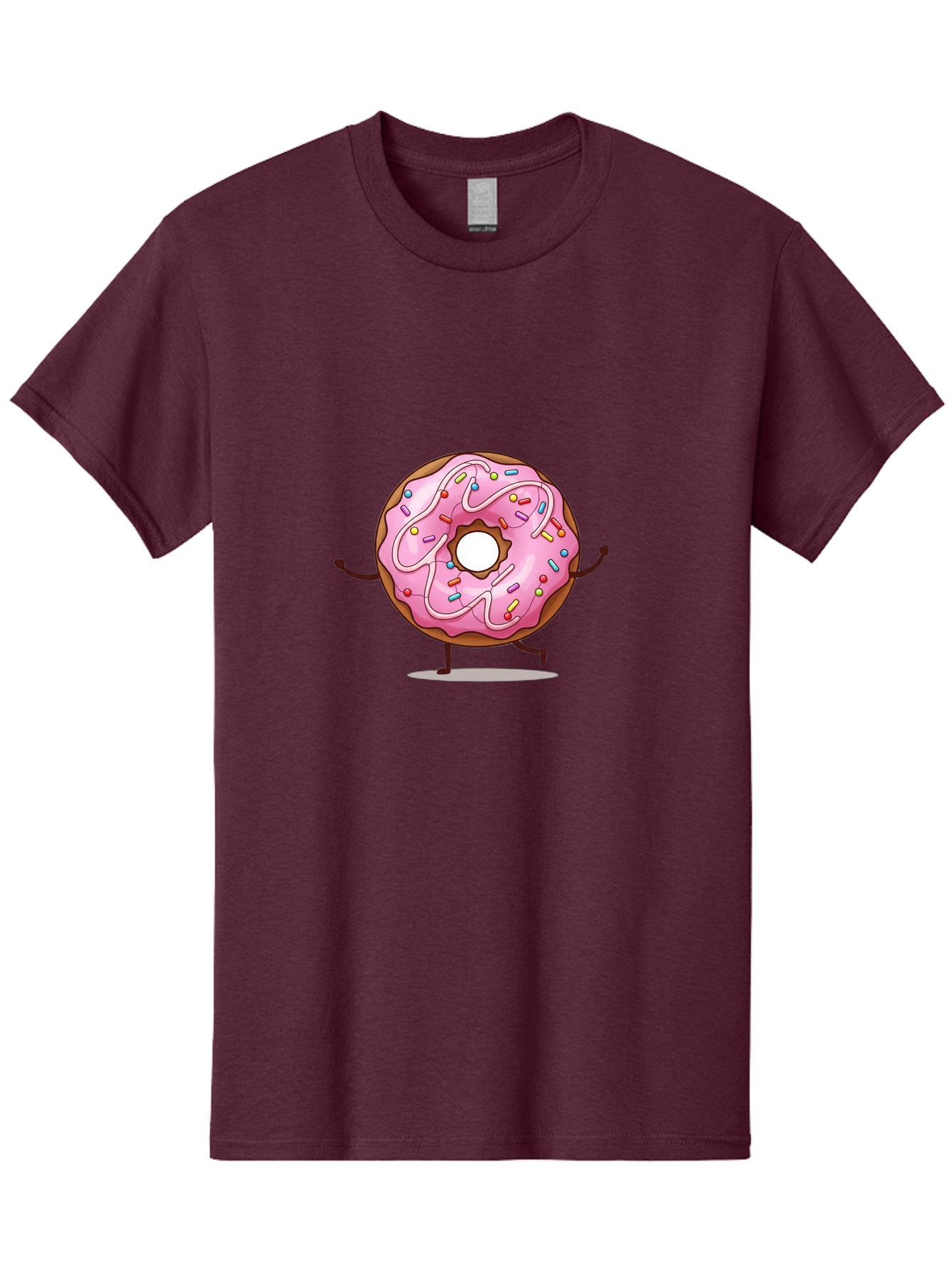 Donut-Character-1 Men'S Graphic Tee, 100% Cotton, Comfortable Casual Summer Wear, Machine Washable, Vintage Camera, Old Camera, Antique Camera, Black Camera, Classic Photography, Photography Equipment, Nostalgic Device, Film Camera, Camera Art Bak437