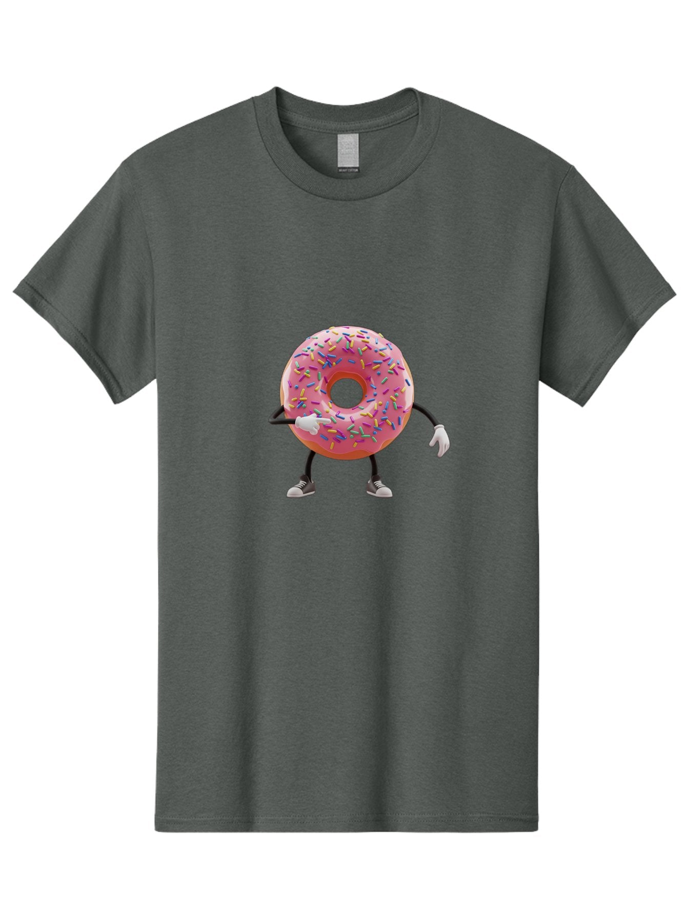 Donut-Character-2 Men'S Graphic Tee, 100% Cotton, Comfortable Casual Summer Wear, Machine Washable, Vintage Camera, Old Camera, Antique Camera, Black Camera, Classic Photography, Photography Equipment, Nostalgic Device, Film Camera, Camera Art Bak438 3