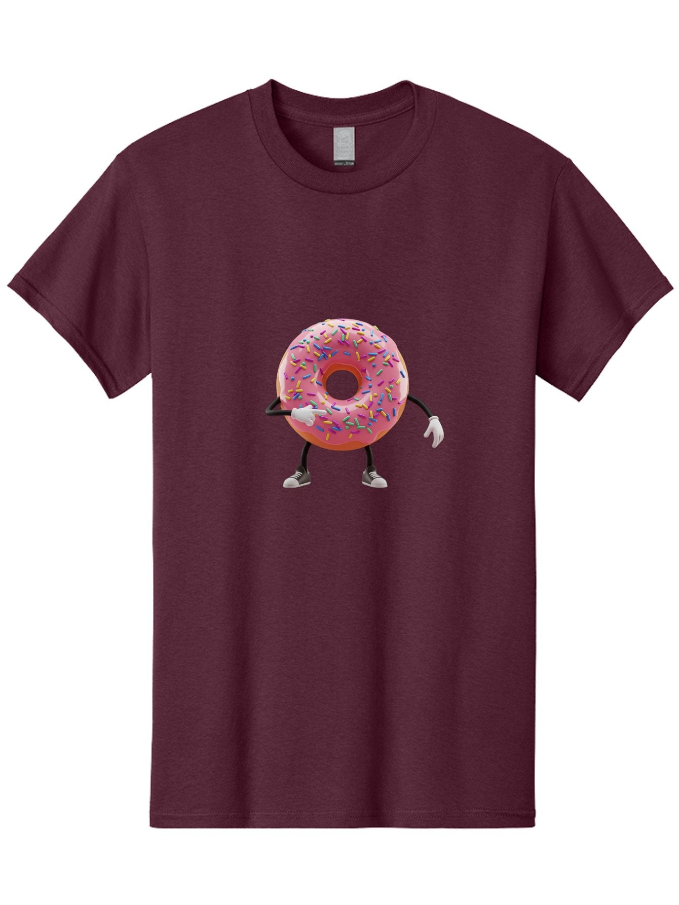 Donut-Character-2 Men'S Graphic Tee, 100% Cotton, Comfortable Casual Summer Wear, Machine Washable, Vintage Camera, Old Camera, Antique Camera, Black Camera, Classic Photography, Photography Equipment, Nostalgic Device, Film Camera, Camera Art Bak438 6