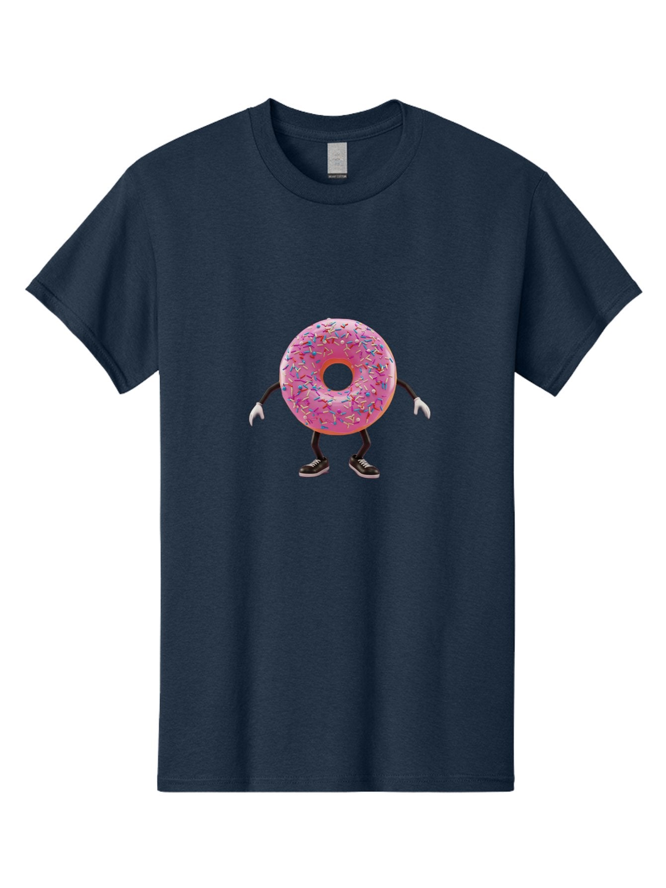 Donut-Character-3 Men'S Graphic Tee, 100% Cotton, Comfortable Casual Summer Wear, Machine Washable, Vintage Camera, Old Camera, Antique Camera, Black Camera, Classic Photography, Photography Equipment, Nostalgic Device, Film Camera, Camera Art Bak439 5
